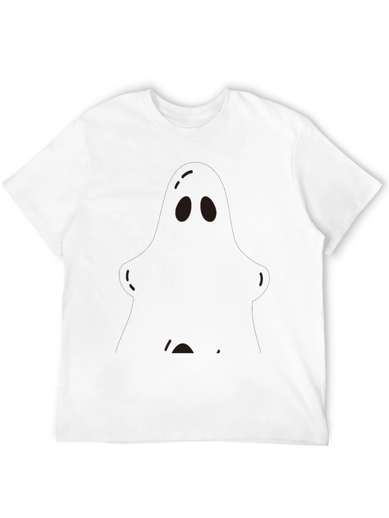 Mens Black Crewneck T-Shirt with Graphic
