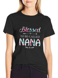 Blessed Nana Floral T-Shirt