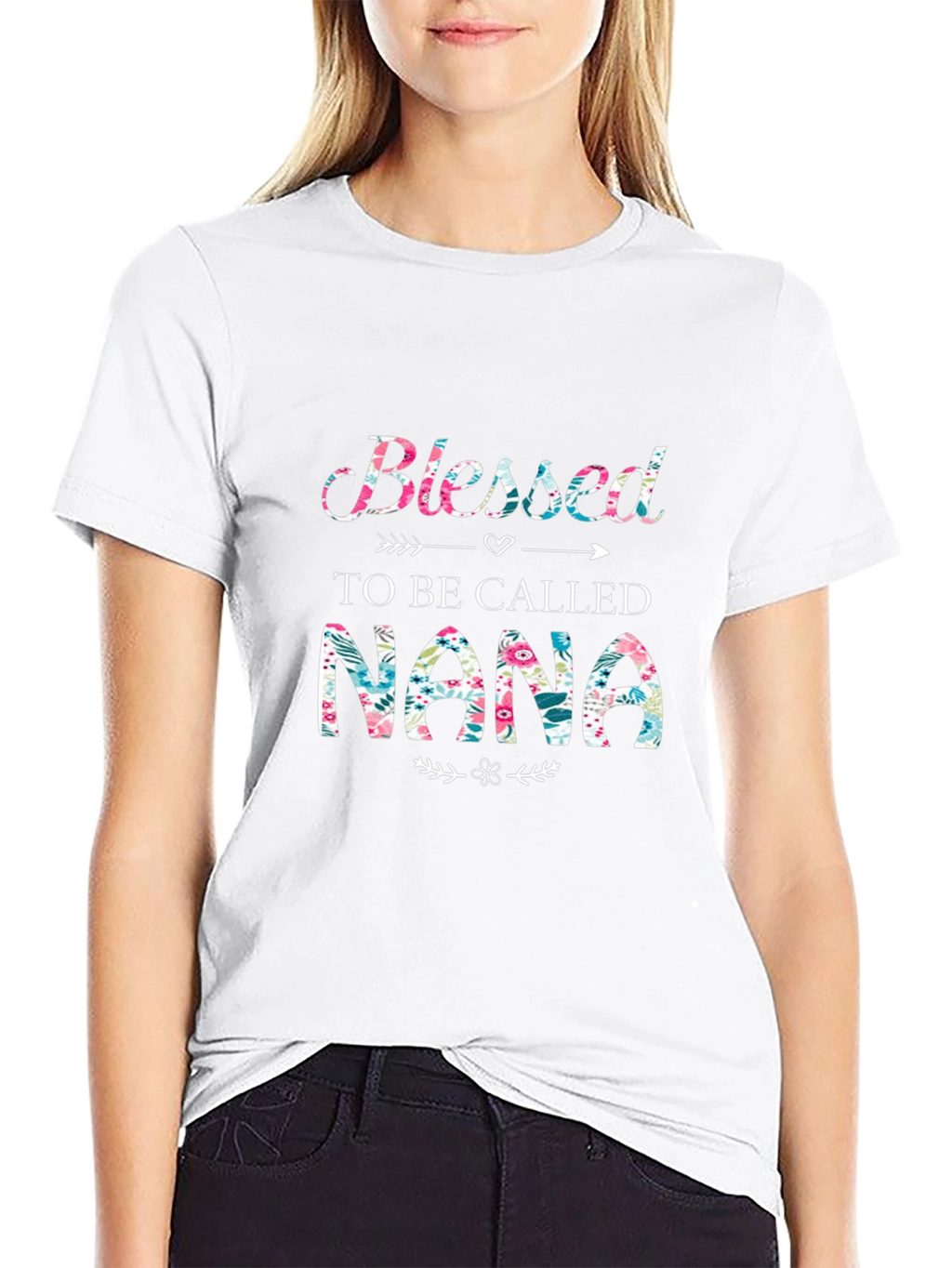Blessed Nana Floral T-Shirt