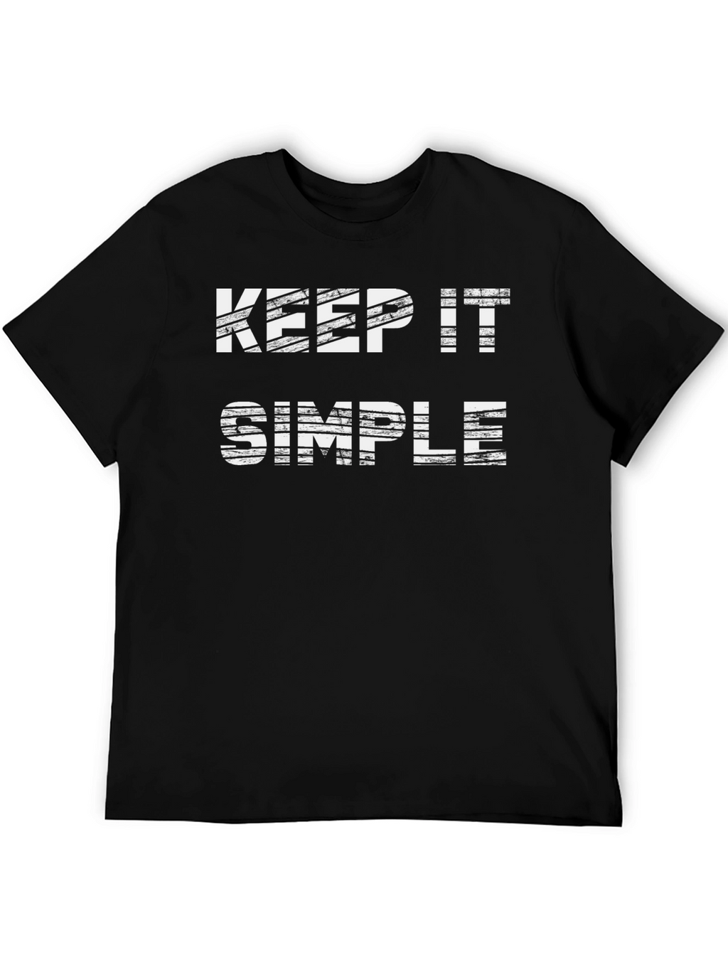 Keep It Simple T-Shirt - Black Graphic Tee