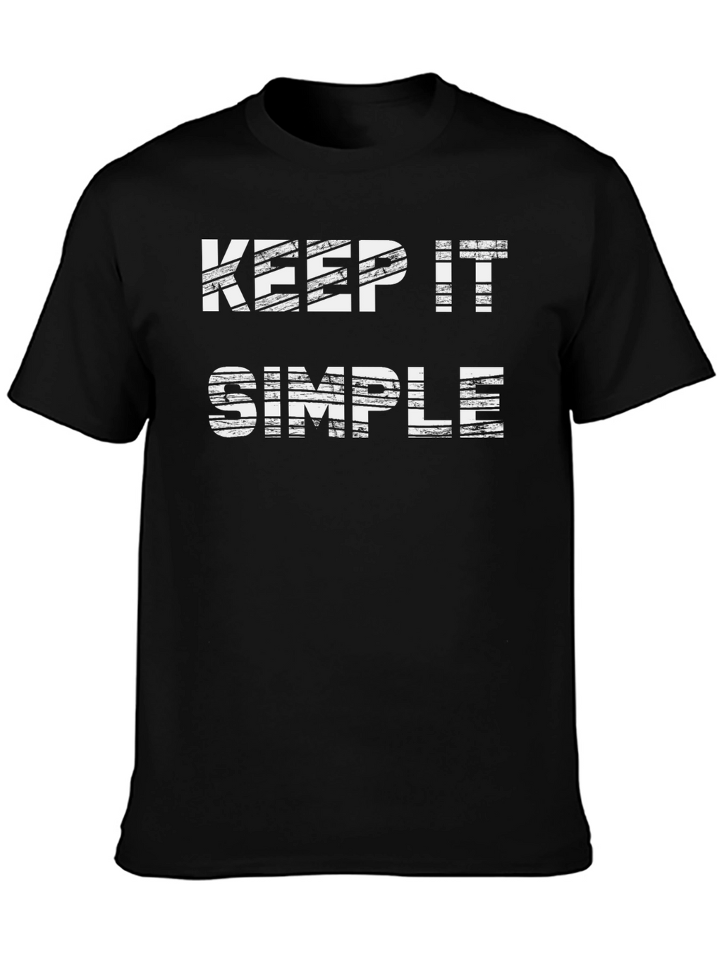 Keep It Simple T-Shirt - Black Graphic Tee