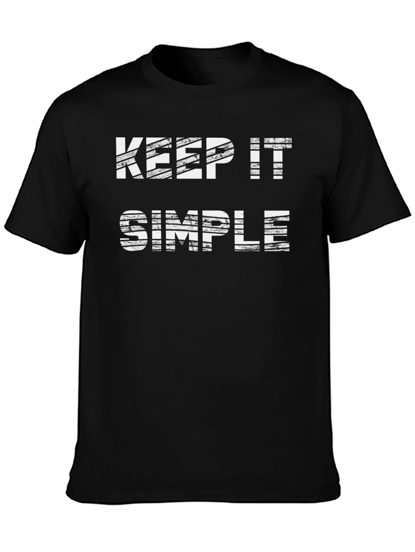 Keep It Simple T-Shirt - Black Graphic Tee