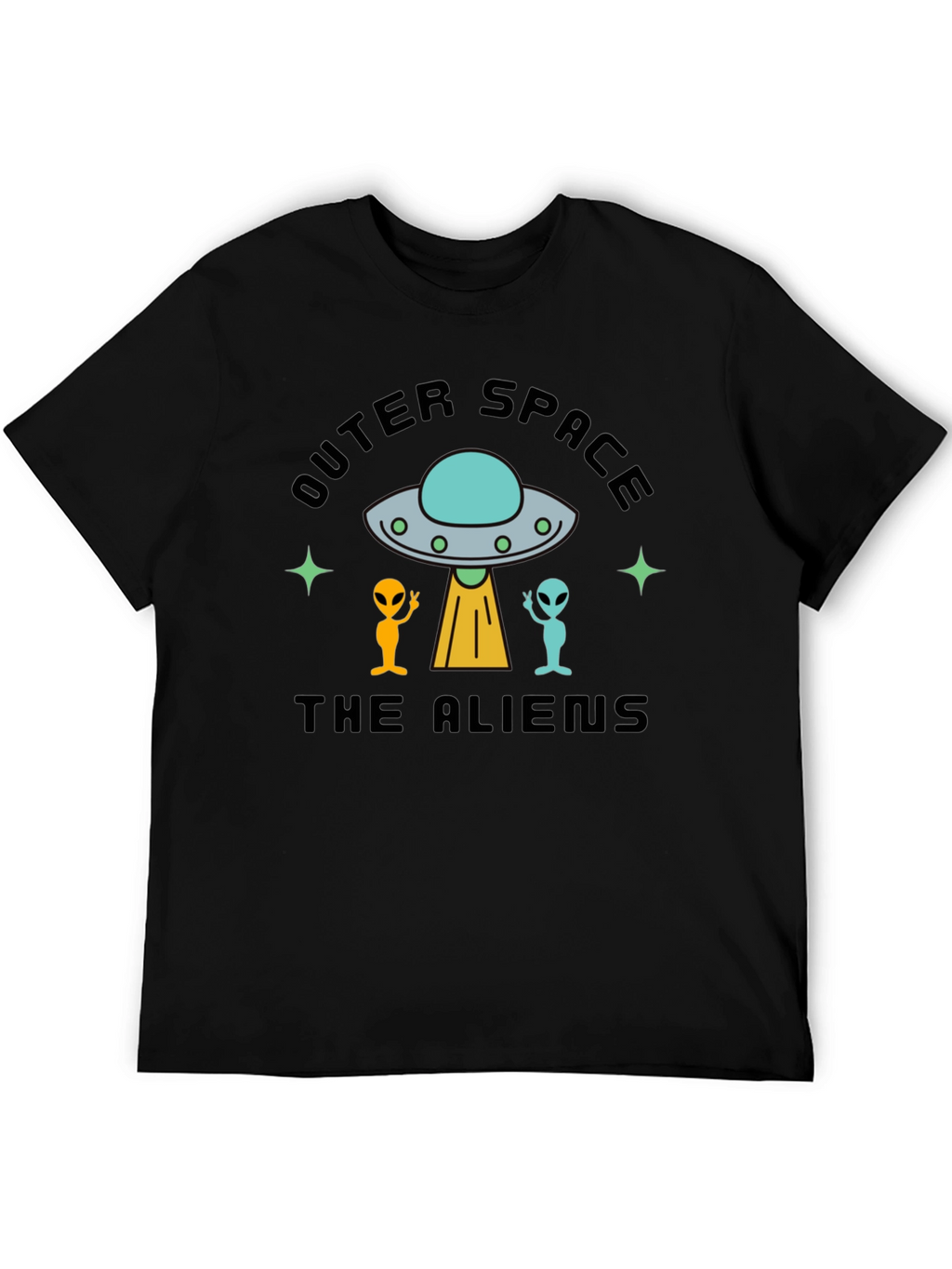 Outer Space Alien Graphic T-Shirt
