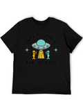 Outer Space Alien Graphic T-Shirt