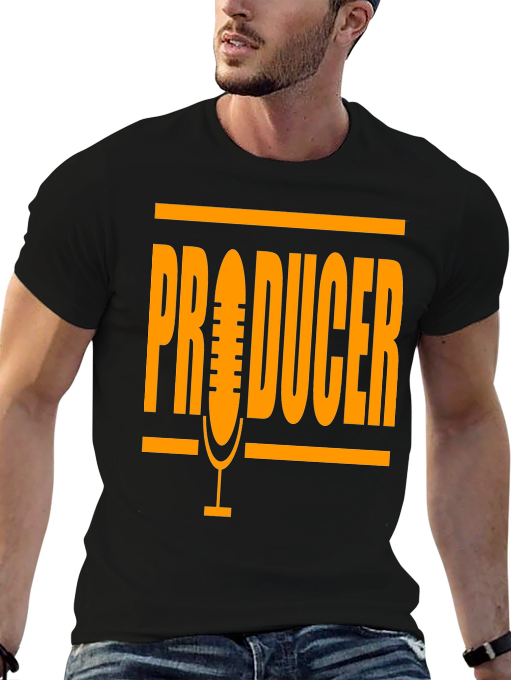 Producer Microphone Graphic T-Shirt