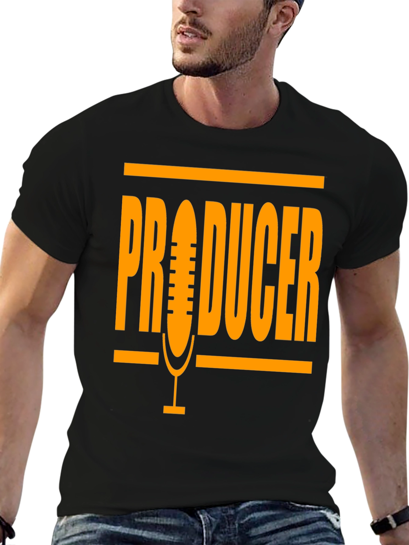Producer Microphone Graphic T-Shirt