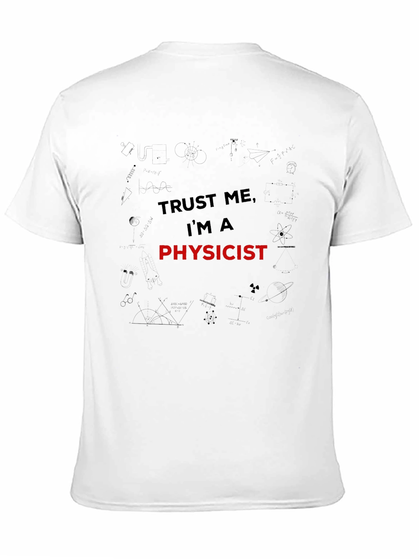 Trust Me Im A Physicist Mens Black T-Shirt