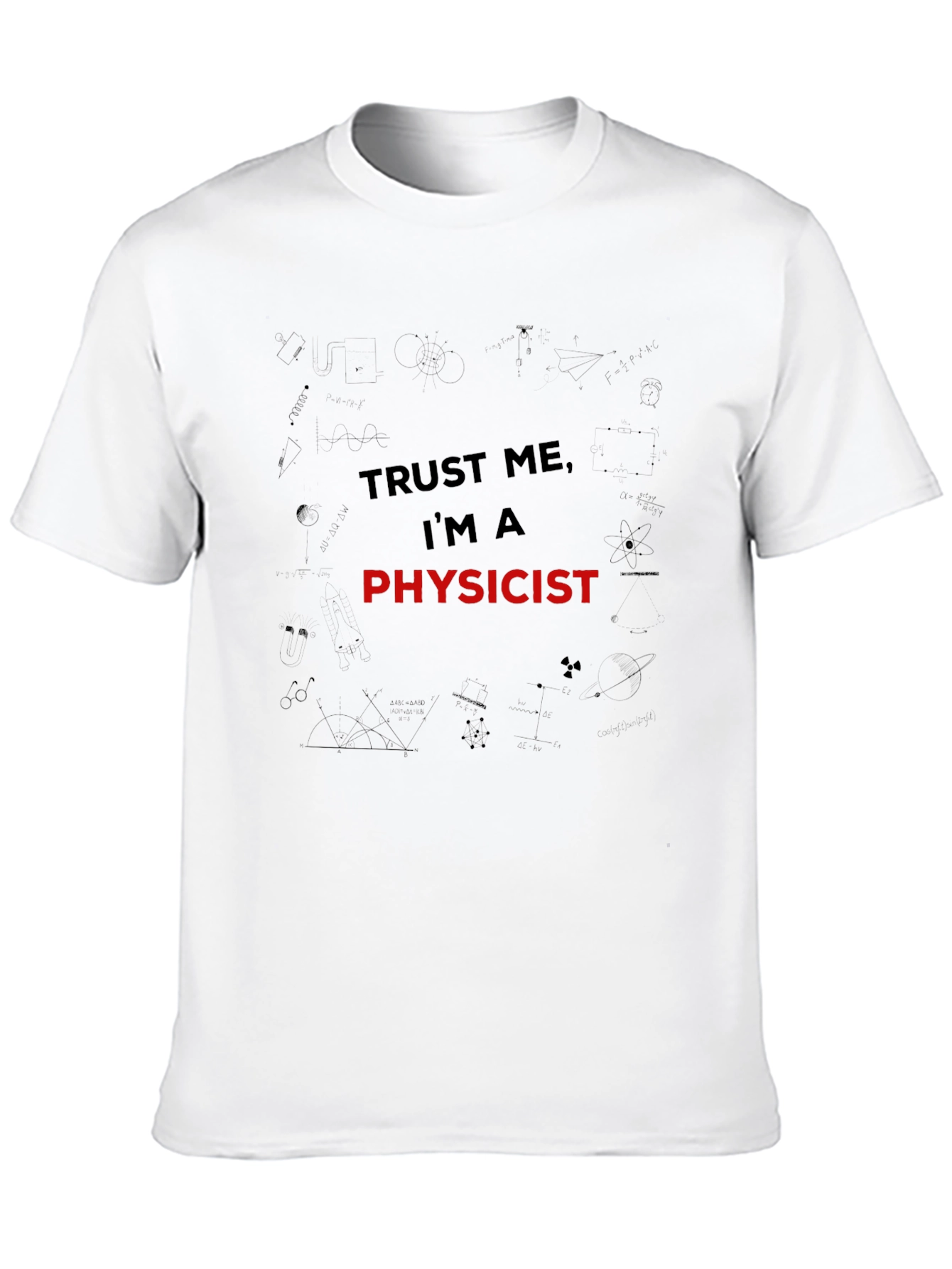 Trust Me Im A Physicist Mens Black T-Shirt