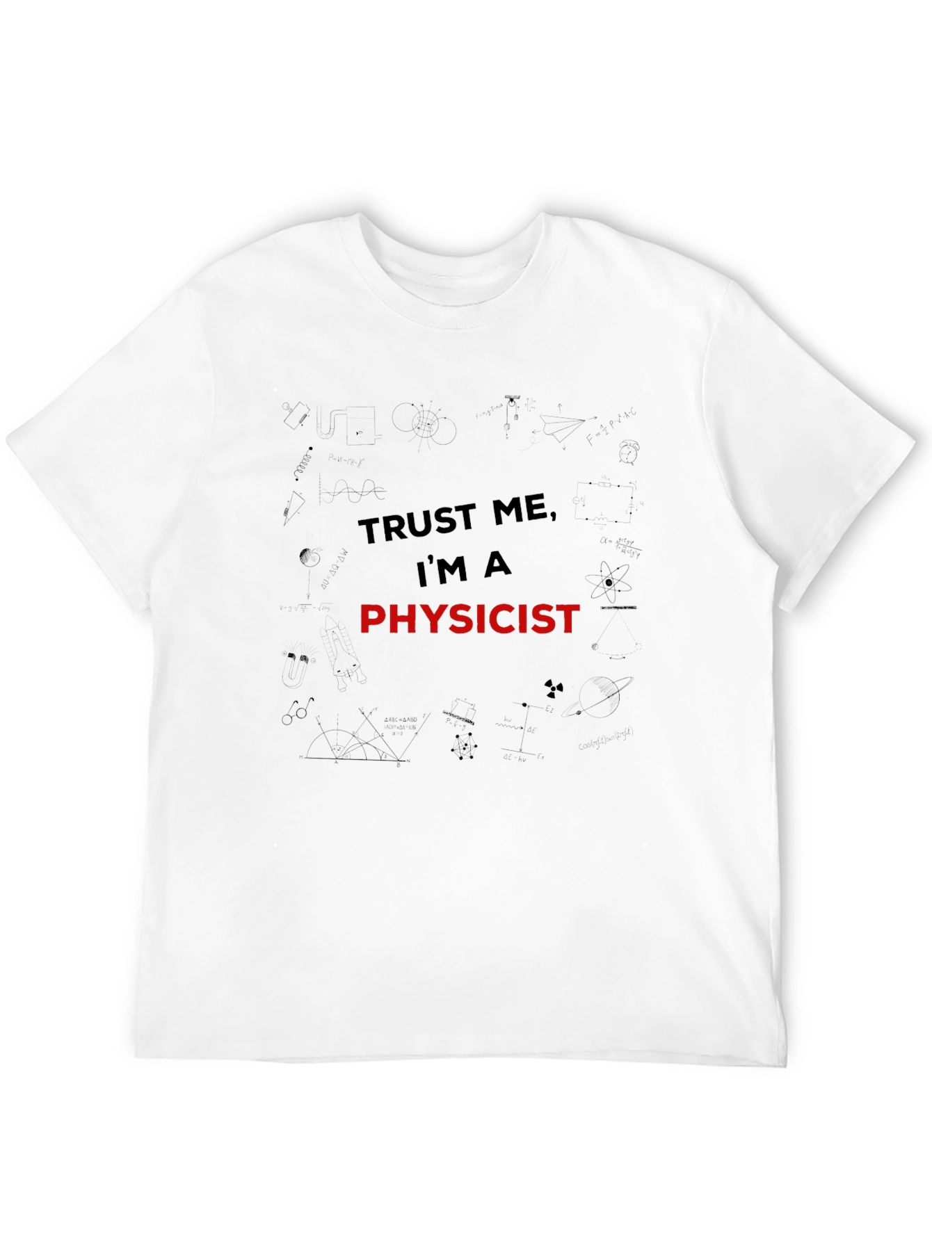 Trust Me Im A Physicist Mens Black T-Shirt
