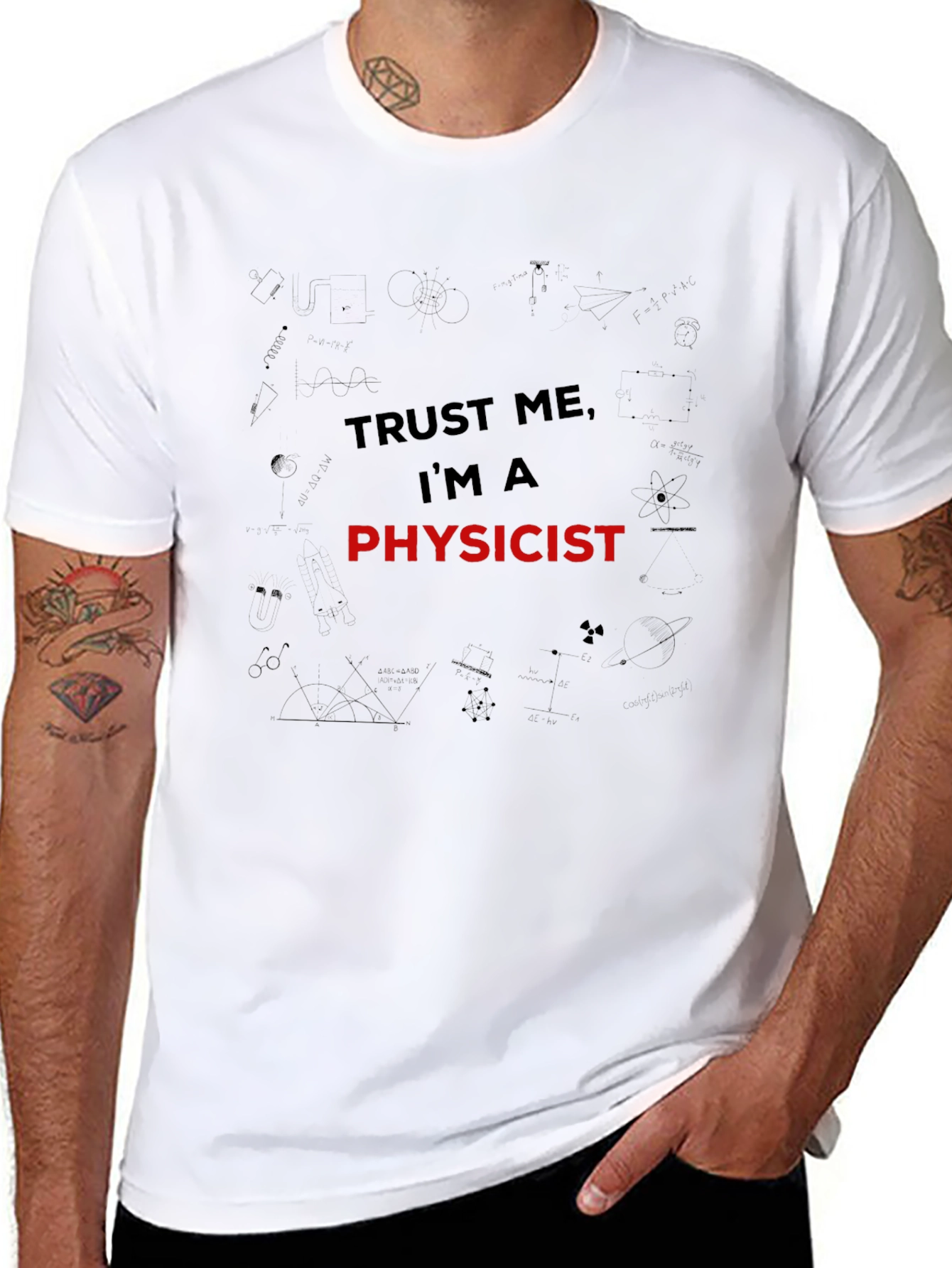 Trust Me Im A Physicist Mens Black T-Shirt