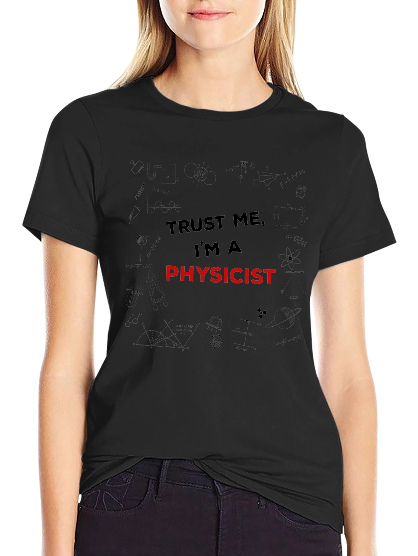 Trust Me Im A Physicist Mens Black T-Shirt