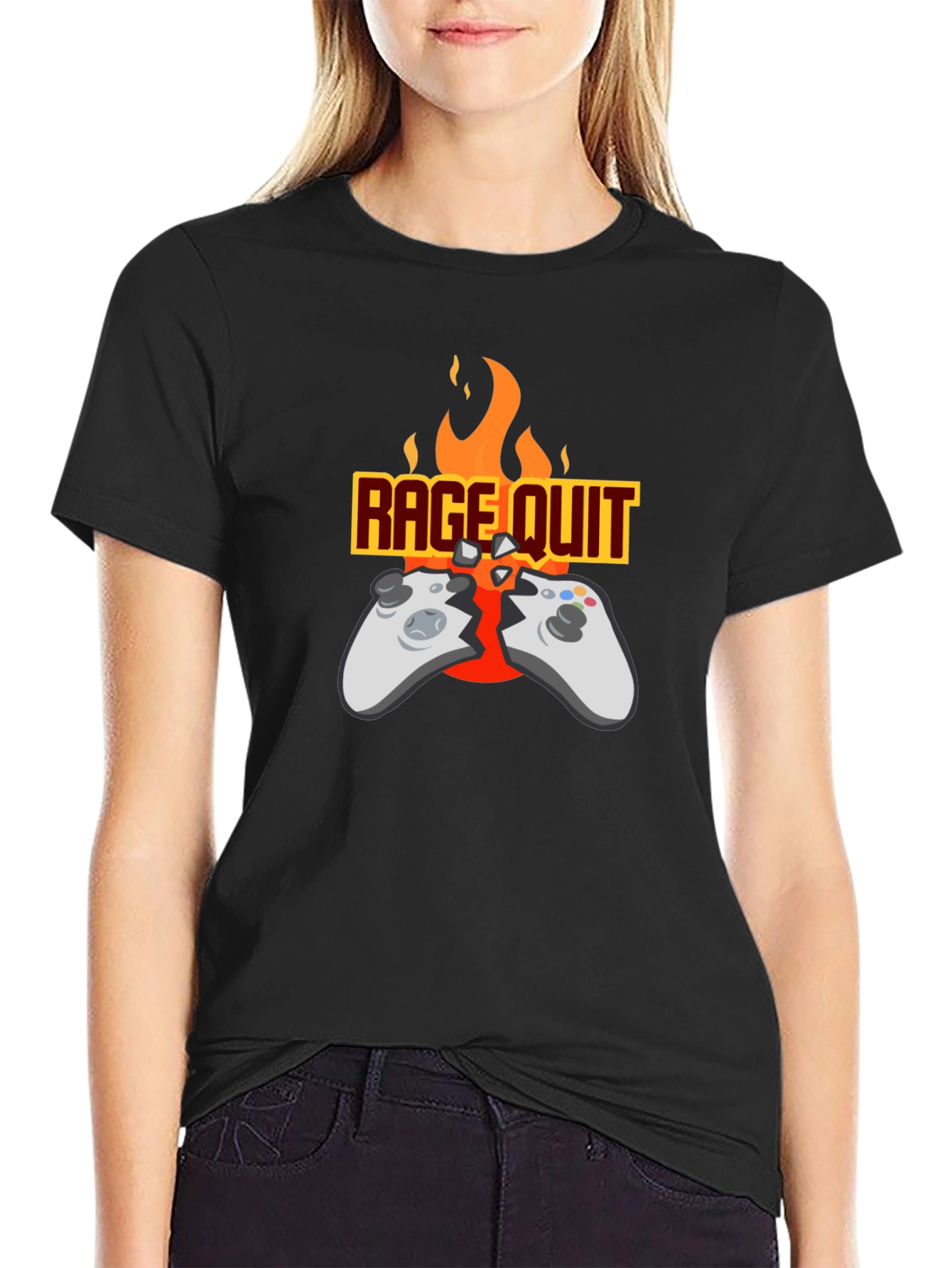 Rage Quit Gamer T-Shirt - Funny Gaming Tee