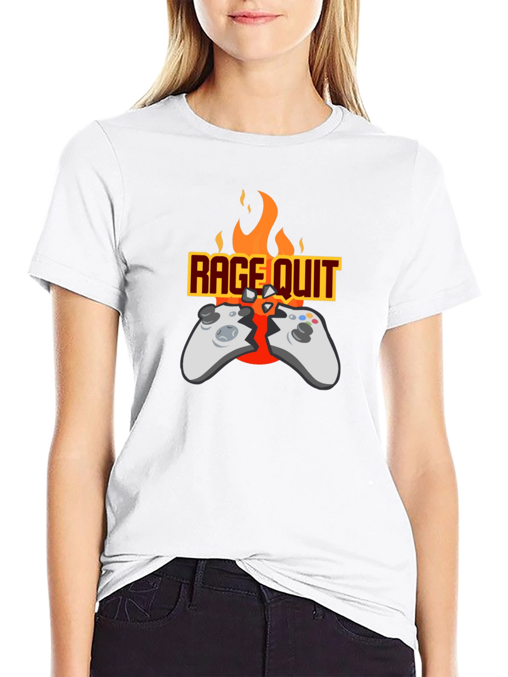 Rage Quit Gamer T-Shirt - Funny Gaming Tee