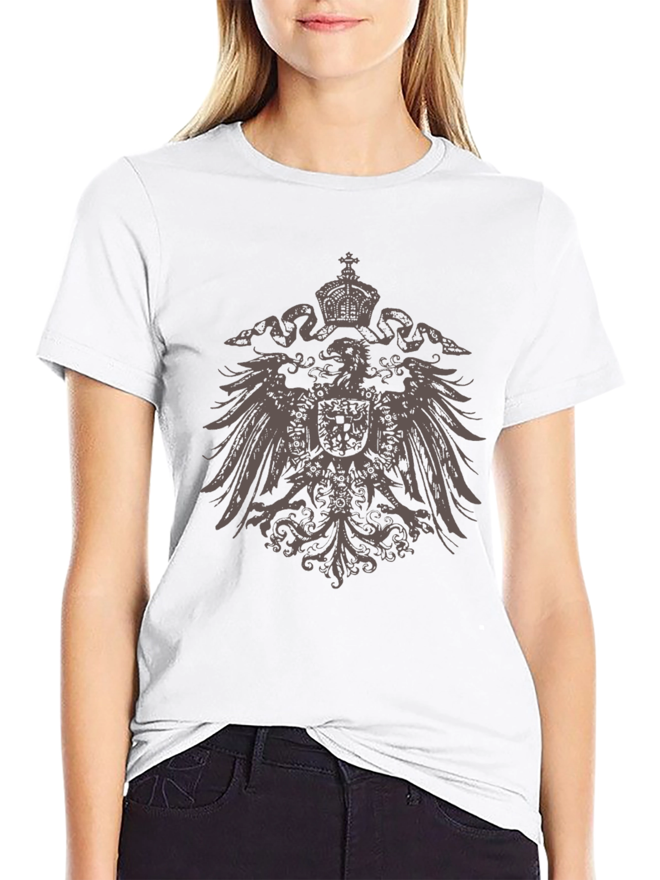 Black Eagle Crest Graphic T-Shirt