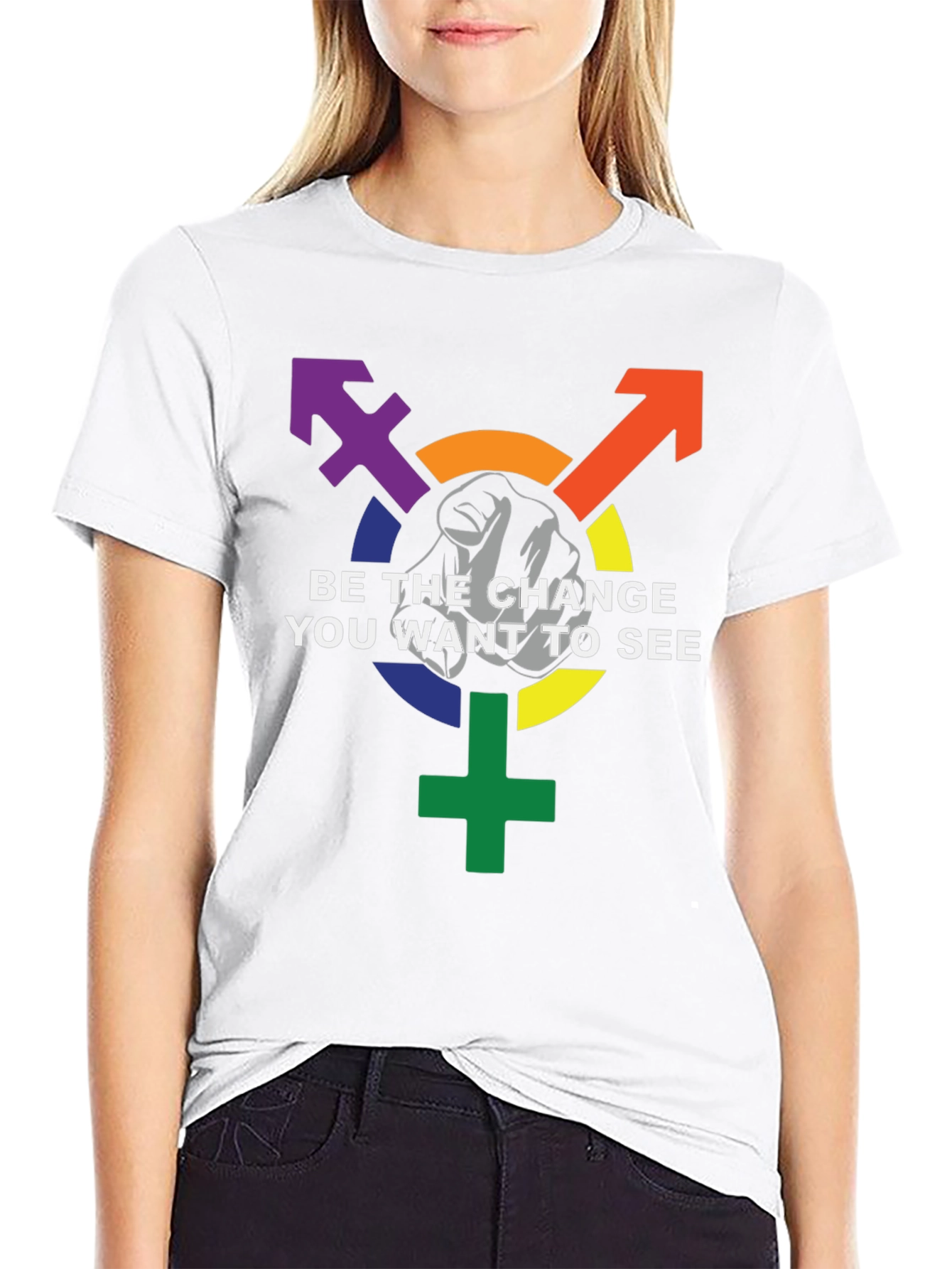 Be the Change LGBTQ+ Pride T-Shirt