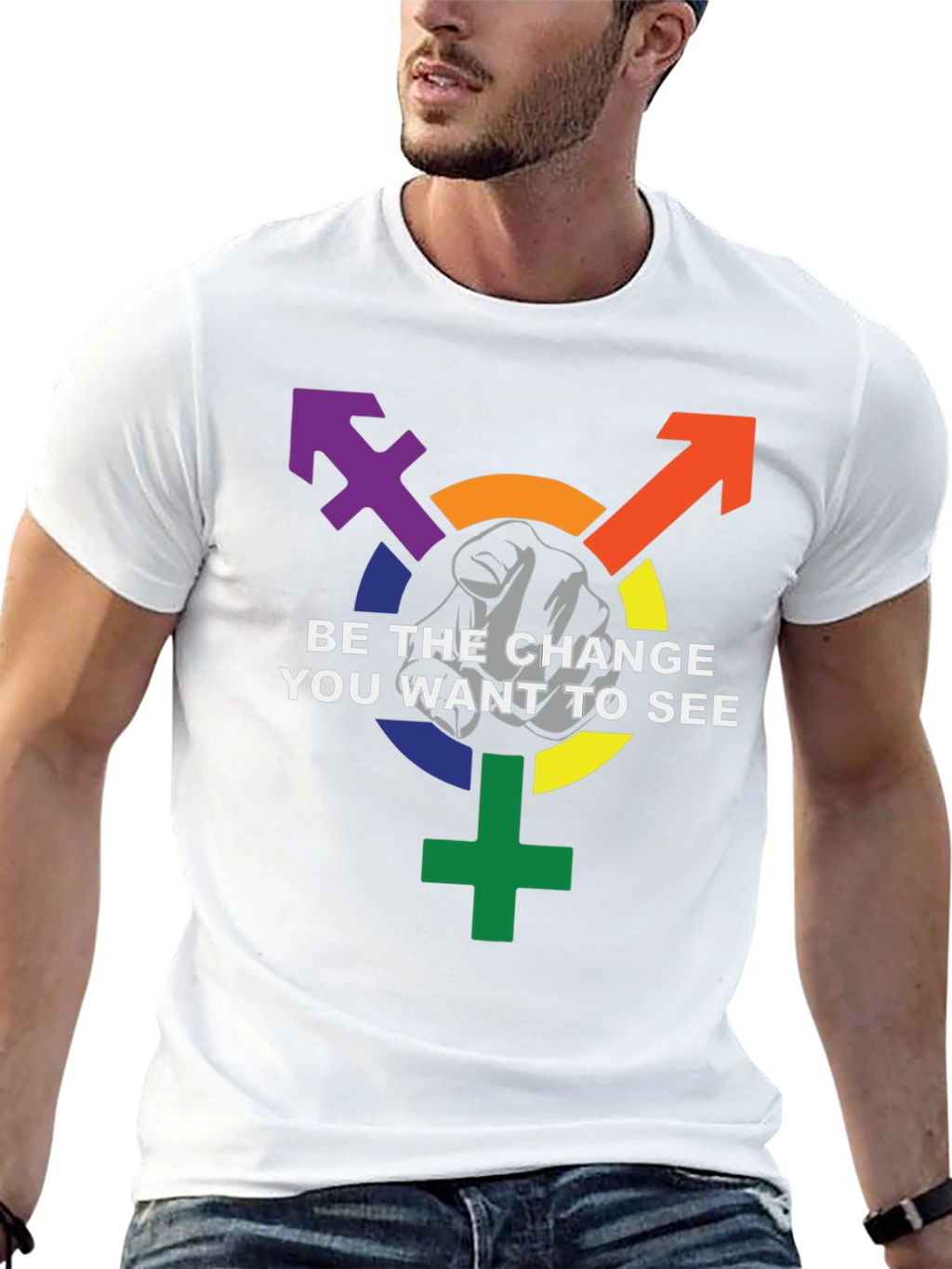 Be the Change LGBTQ+ Pride T-Shirt