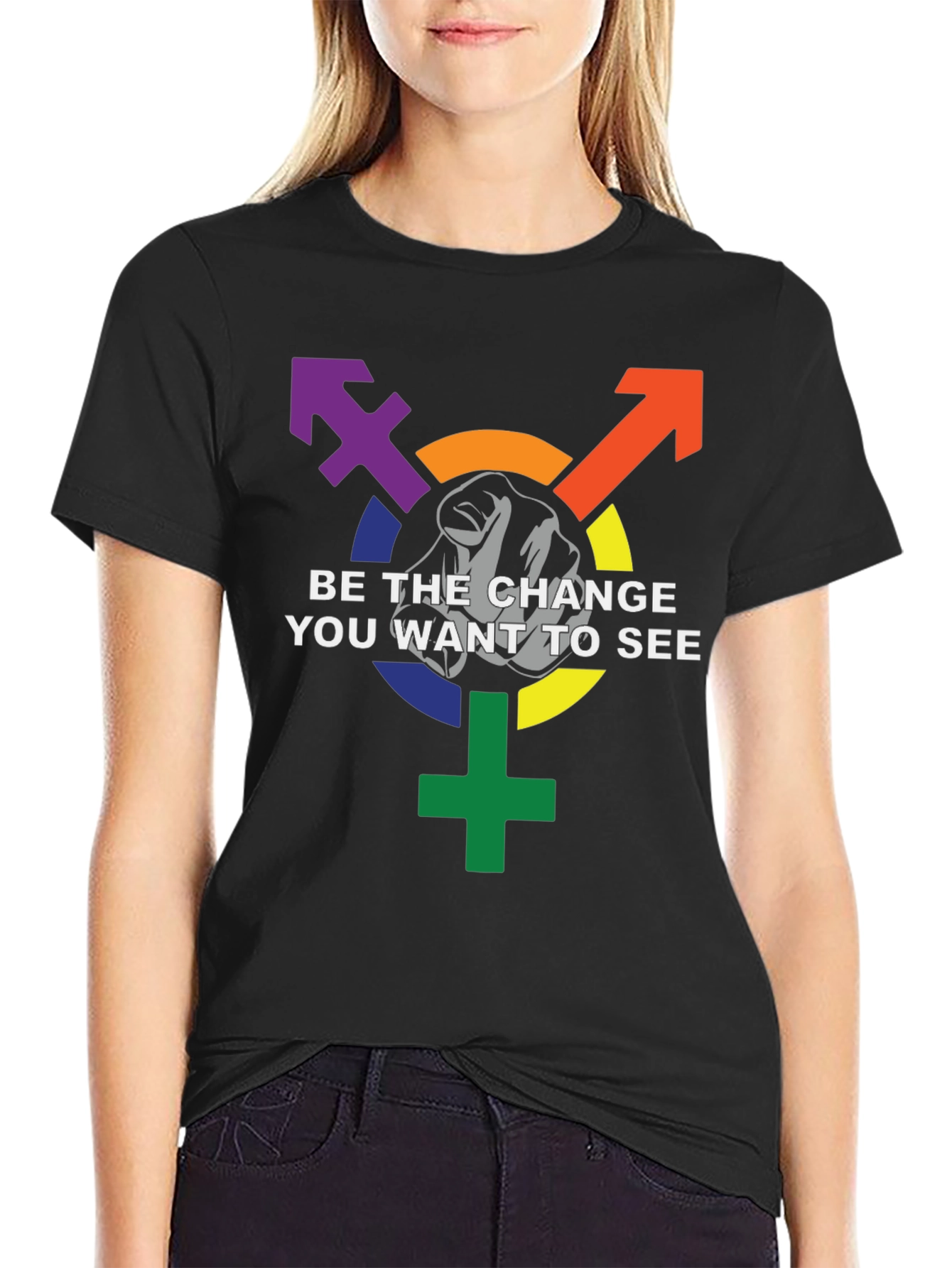 Be the Change LGBTQ+ Pride T-Shirt
