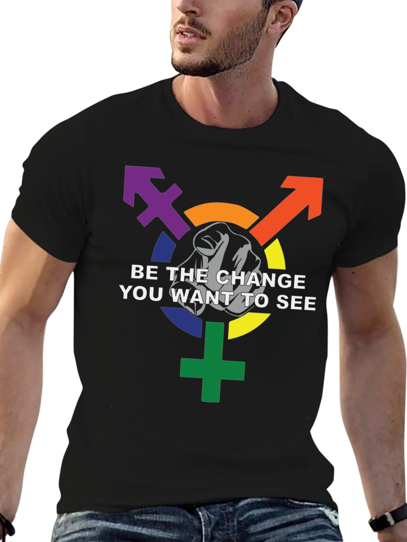 Be the Change LGBTQ+ Pride T-Shirt