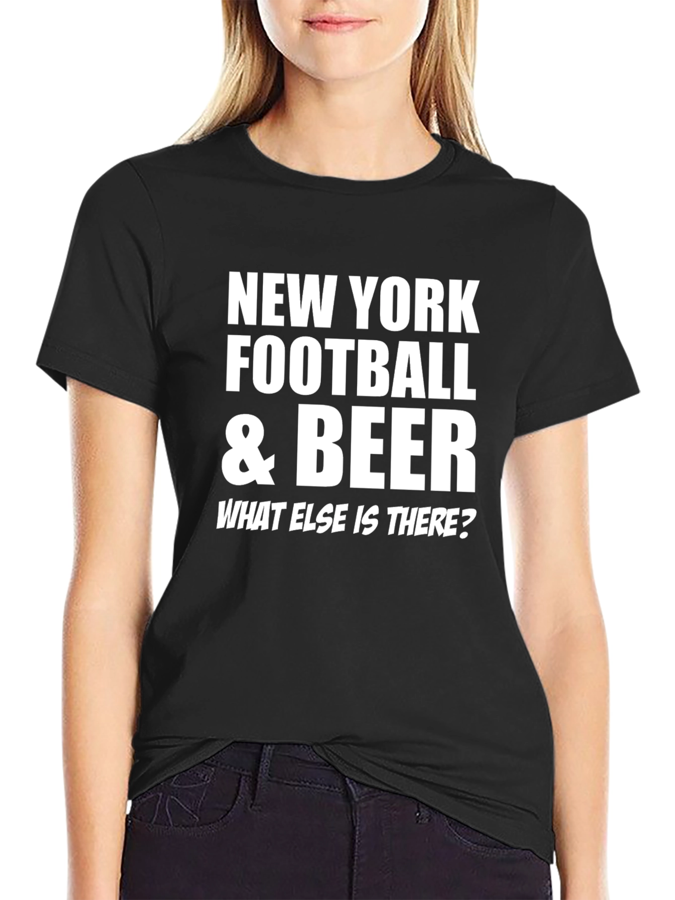 New York Football & Beer Graphic Tee