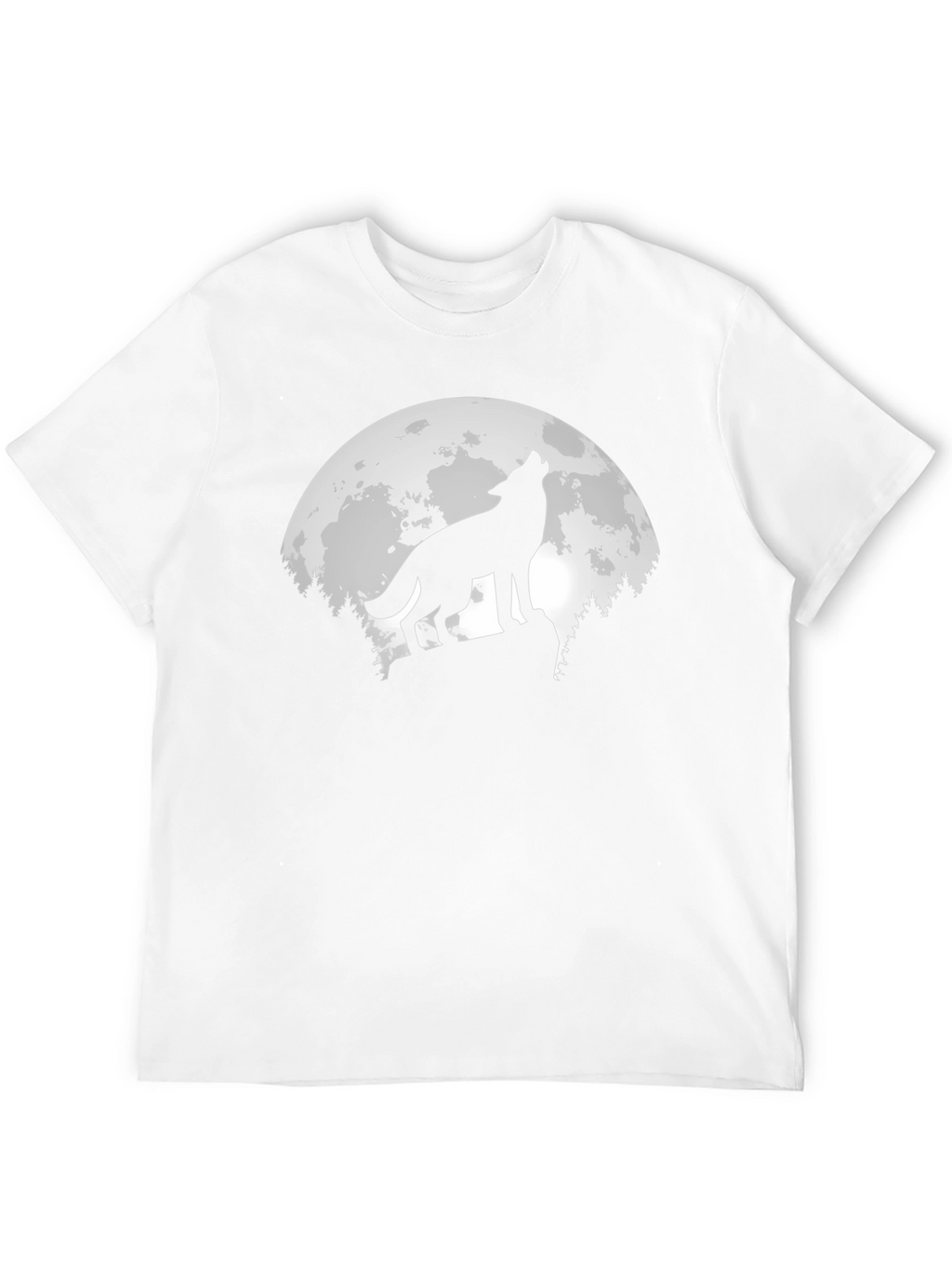 Wolf Moon Graphic T-Shirt - Mens Black Tee