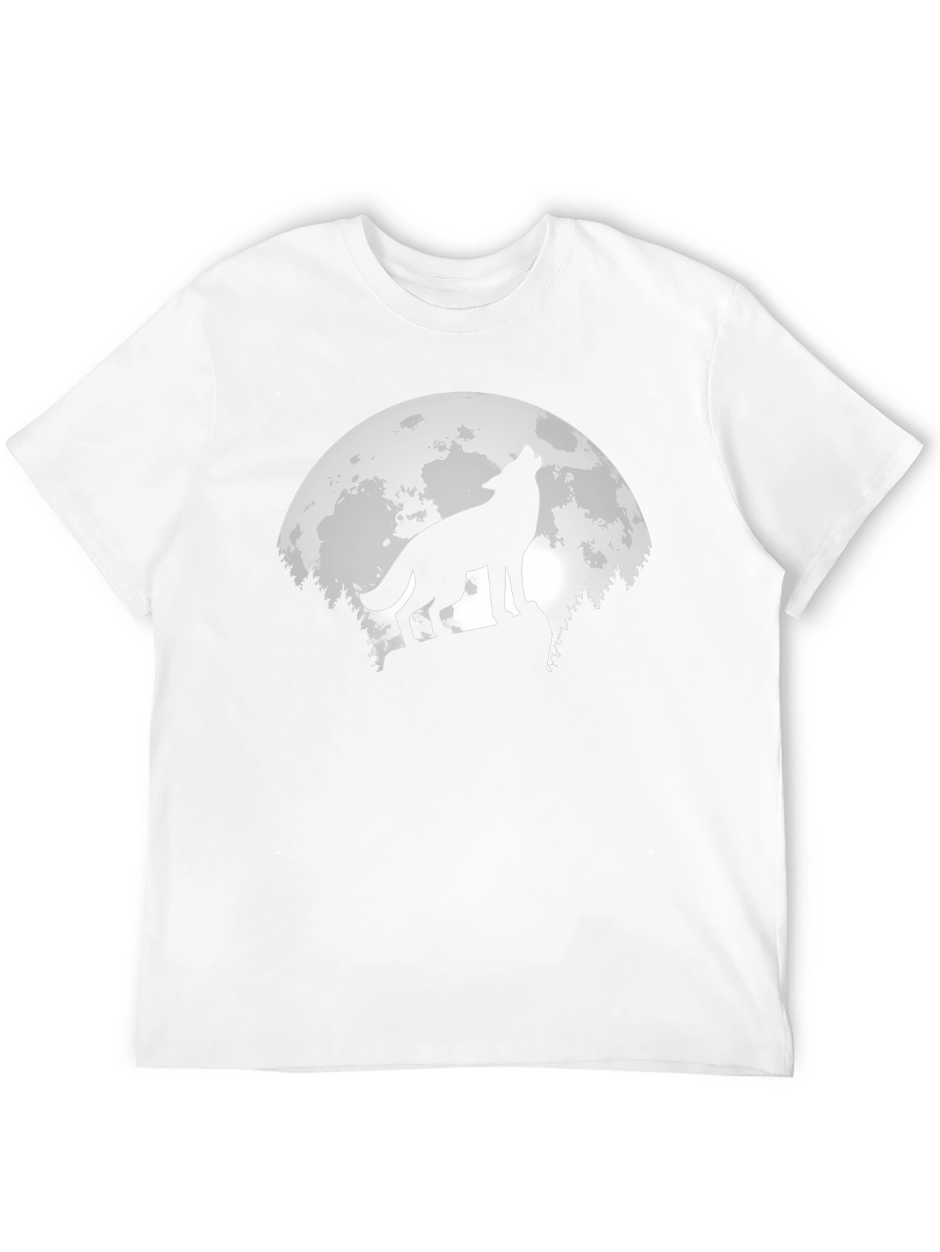 Wolf Moon Graphic T-Shirt - Mens Black Tee