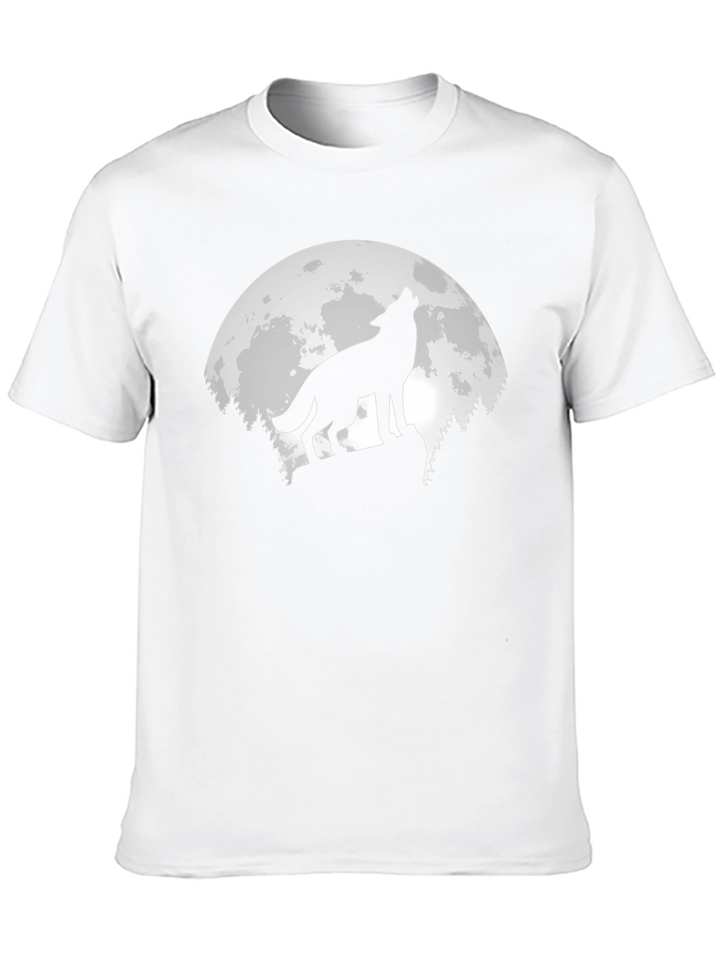Wolf Moon Graphic T-Shirt - Mens Black Tee