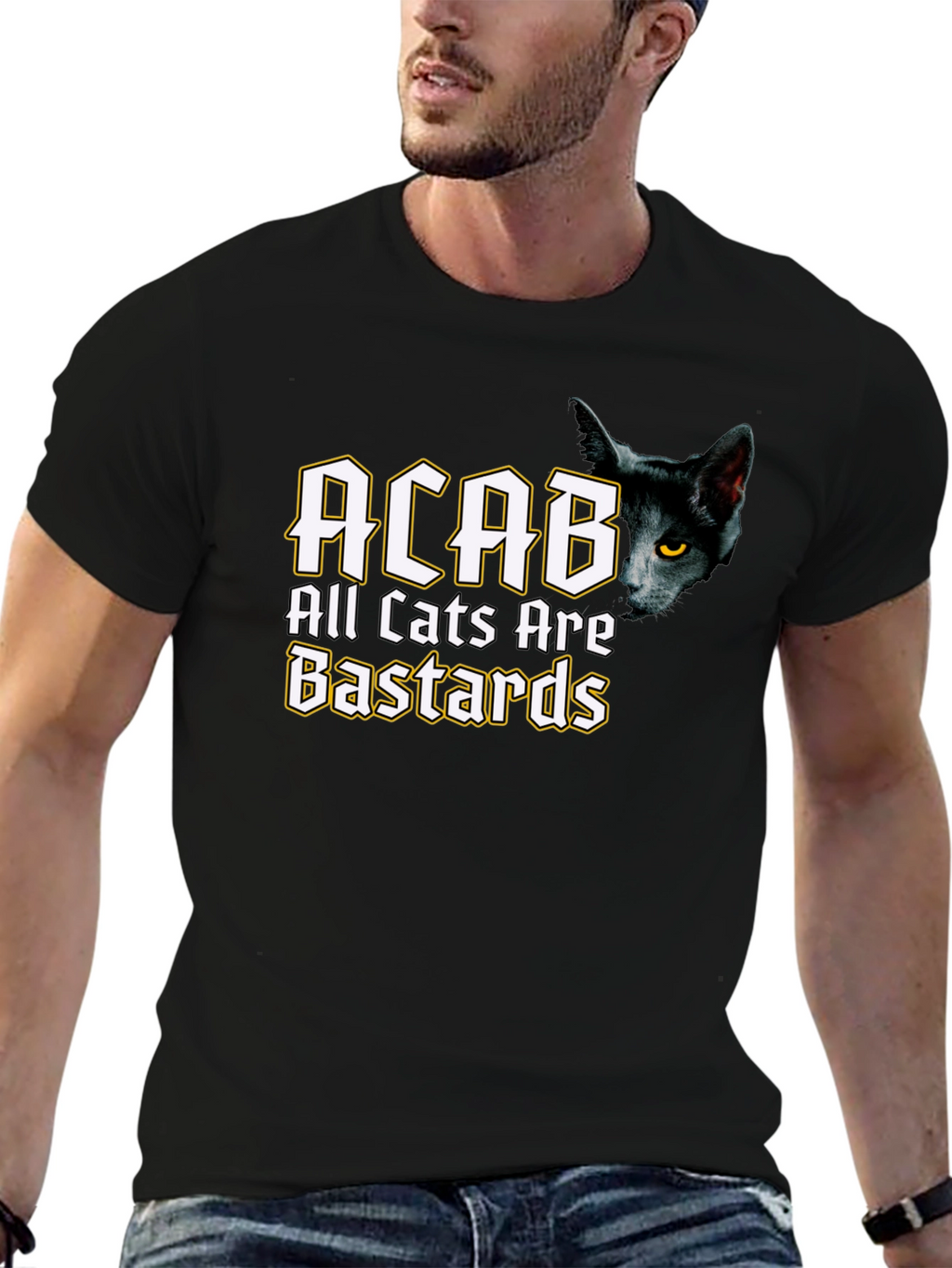 ACAB All Cats Are Bastards Black T-Shirt