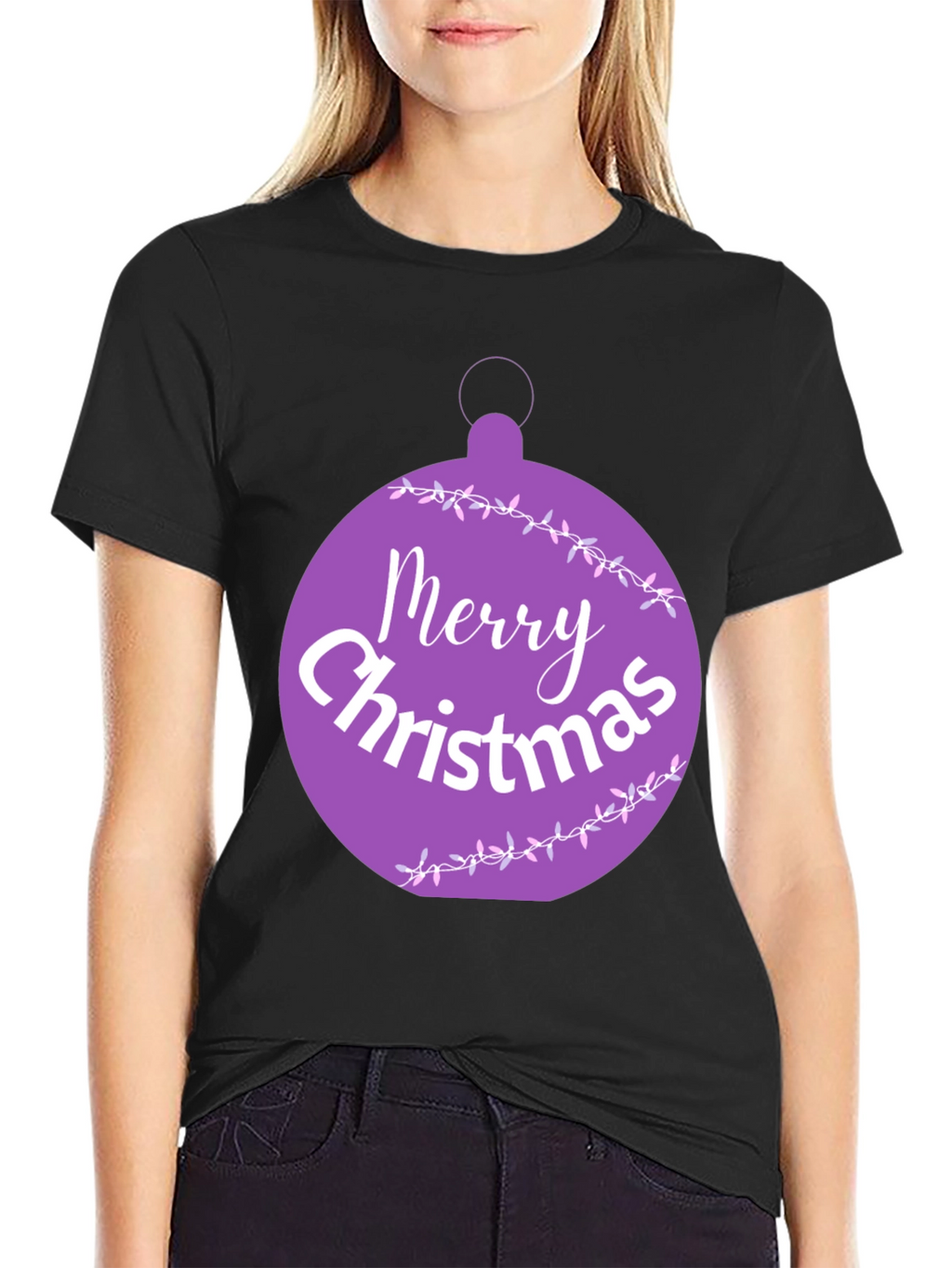 Merry Christmas Ornament Graphic Tee