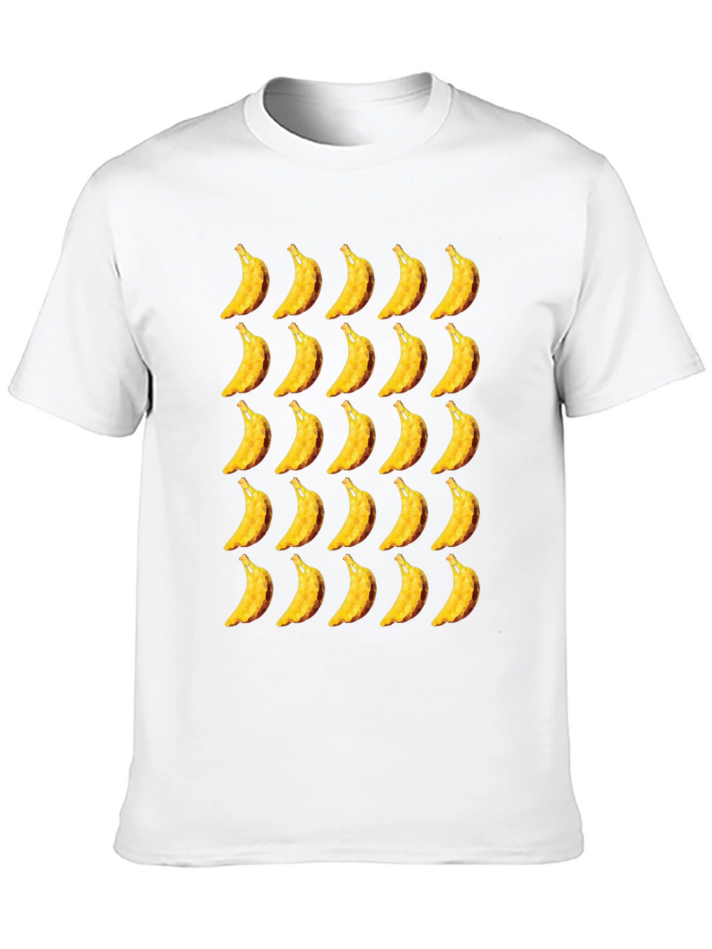 Banana Patterned Black T-Shirt