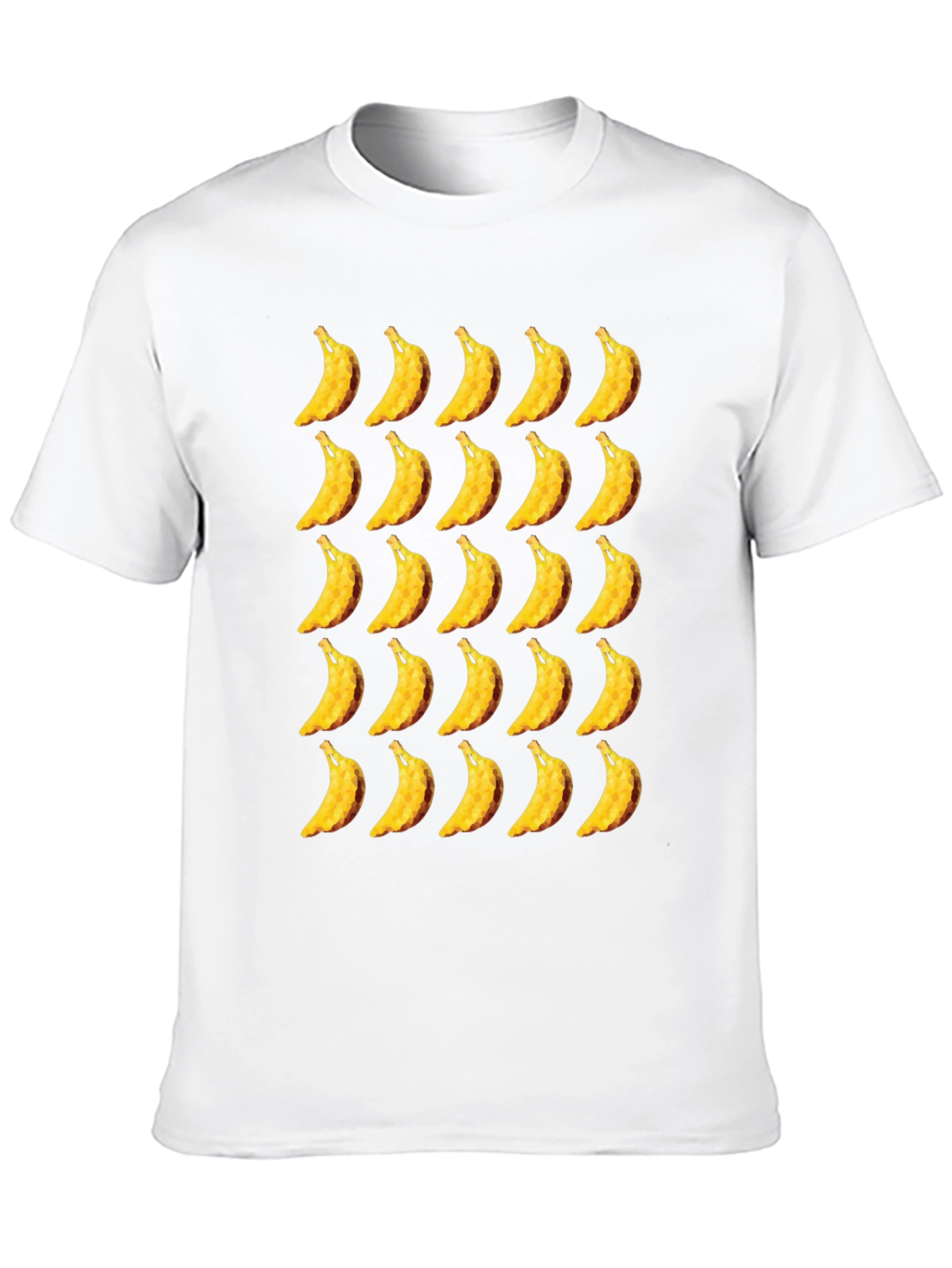 Banana Patterned Black T-Shirt