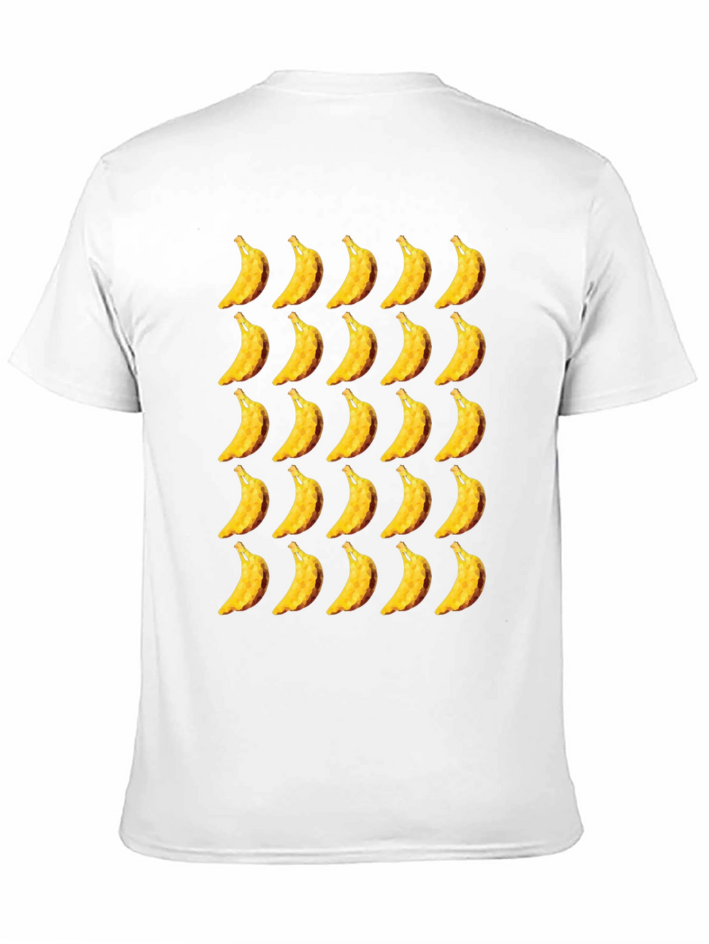 Banana Patterned Black T-Shirt