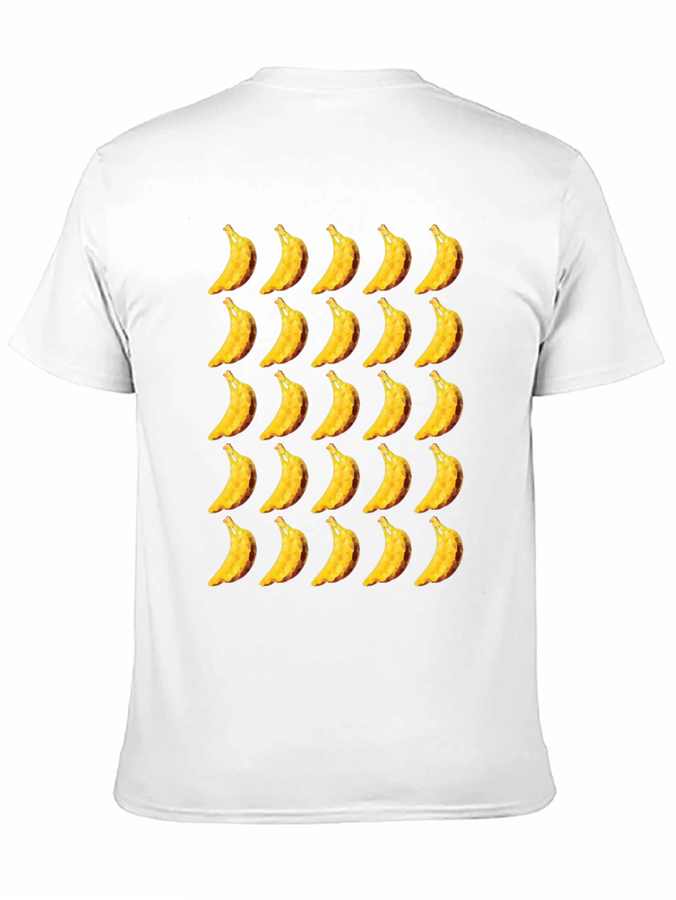 Banana Patterned Black T-Shirt