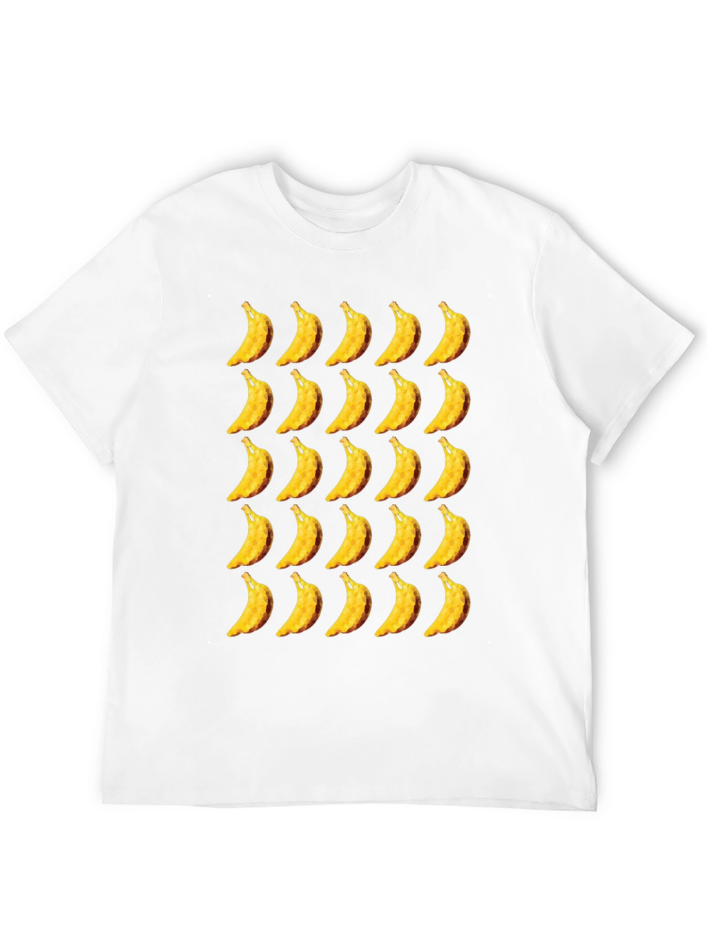Banana Patterned Black T-Shirt
