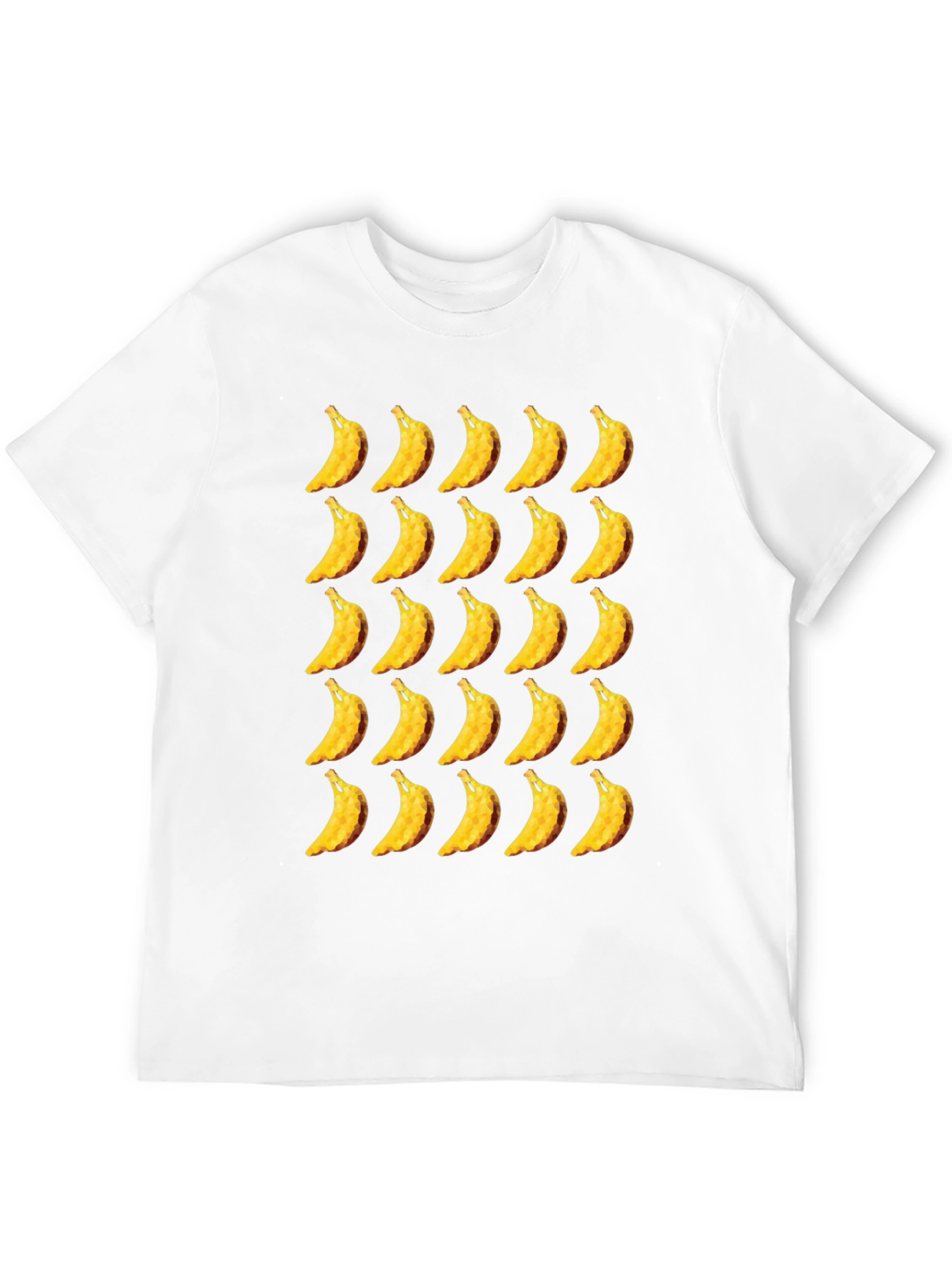 Banana Patterned Black T-Shirt
