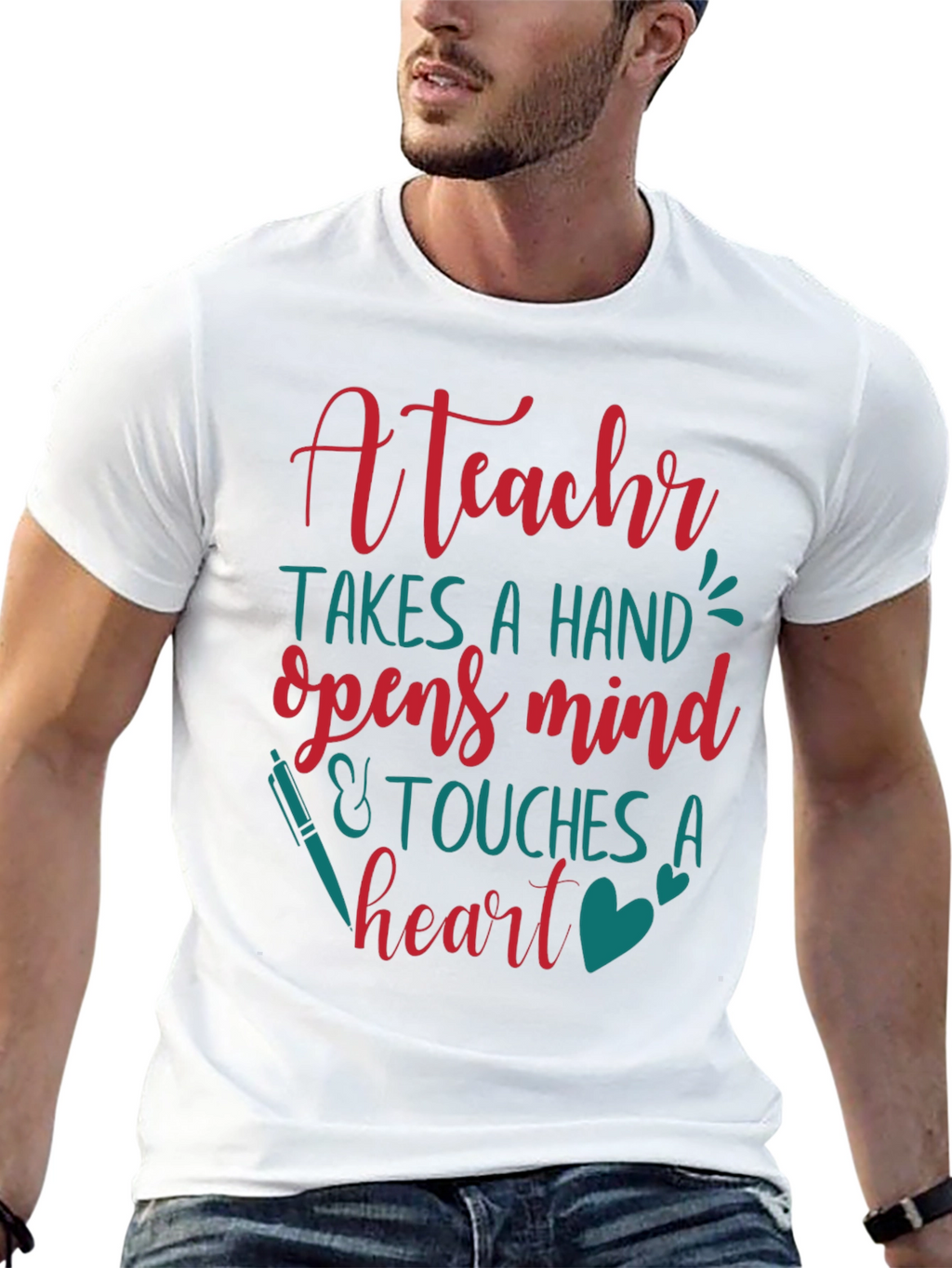 Teacher Appreciation T-Shirt - Heartfelt Design