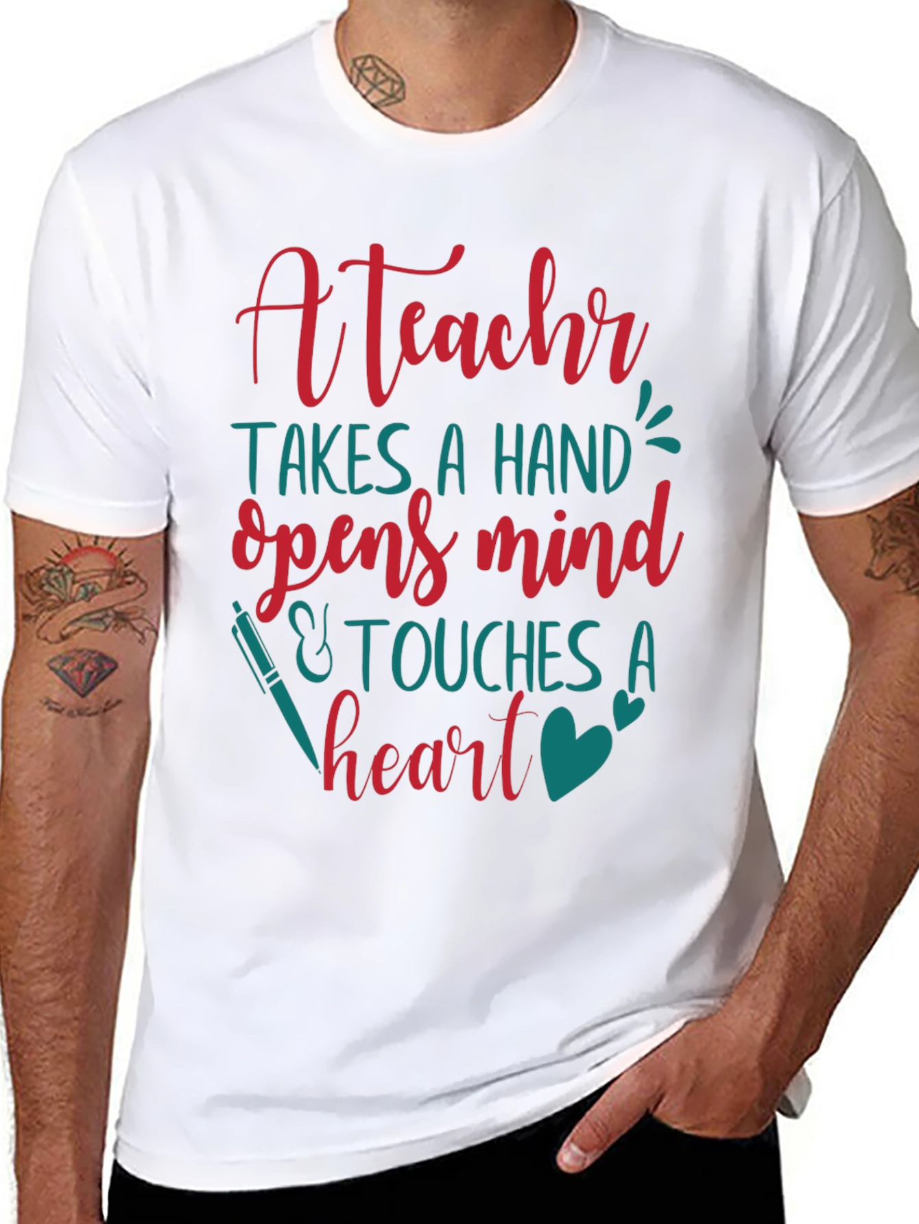 Teacher Appreciation T-Shirt - Heartfelt Design