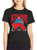 Access Denied Hockey Goalie Graphic T-Shirt