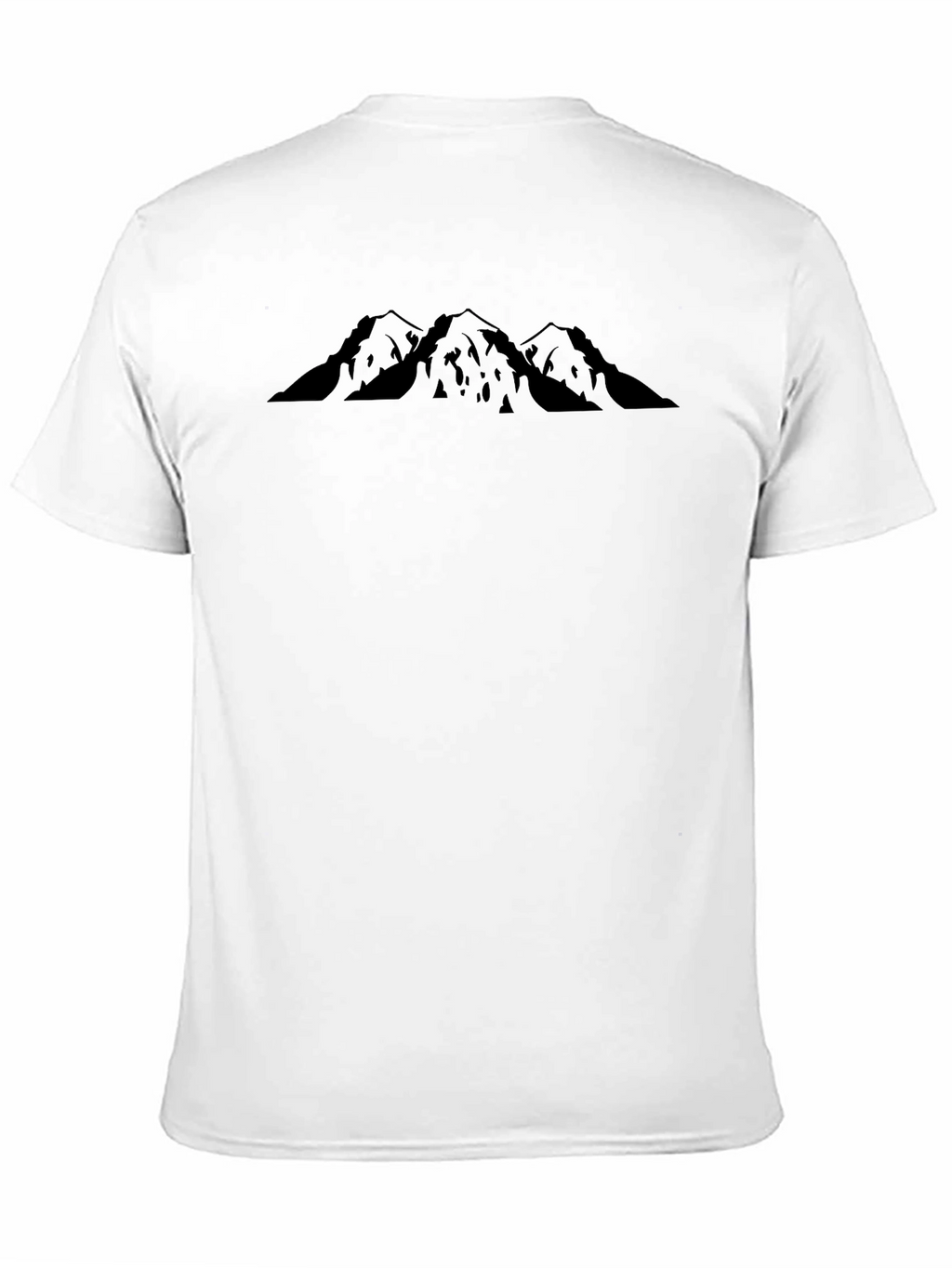 Mountain Peak Graphic Tee - Classic Black Crew Neck
