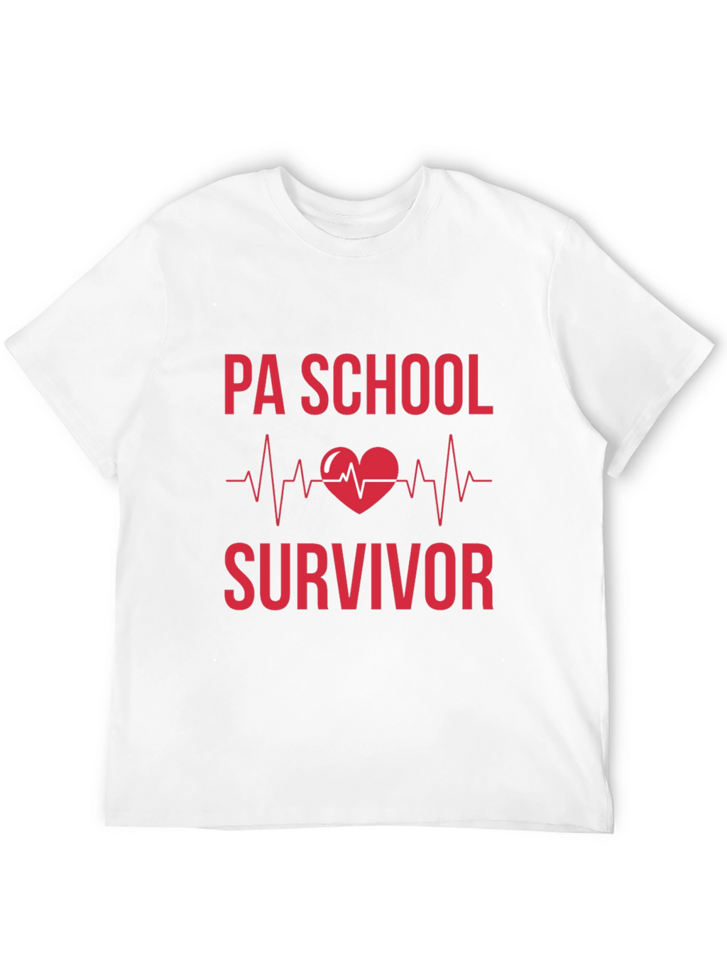 PA School Survivor Heartbeat Graphic Tee - Black