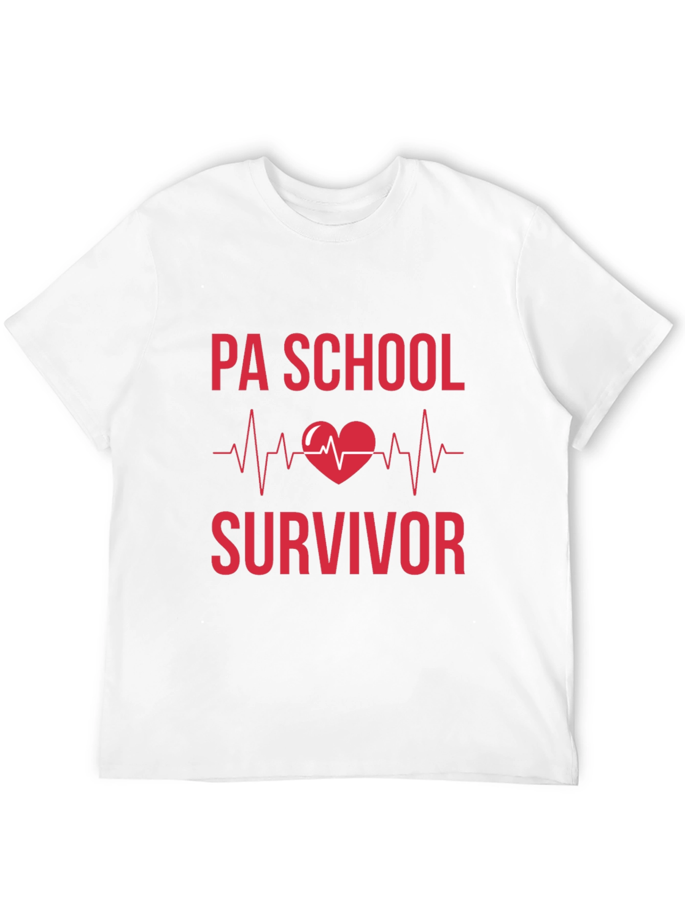 PA School Survivor Heartbeat Graphic Tee - Black