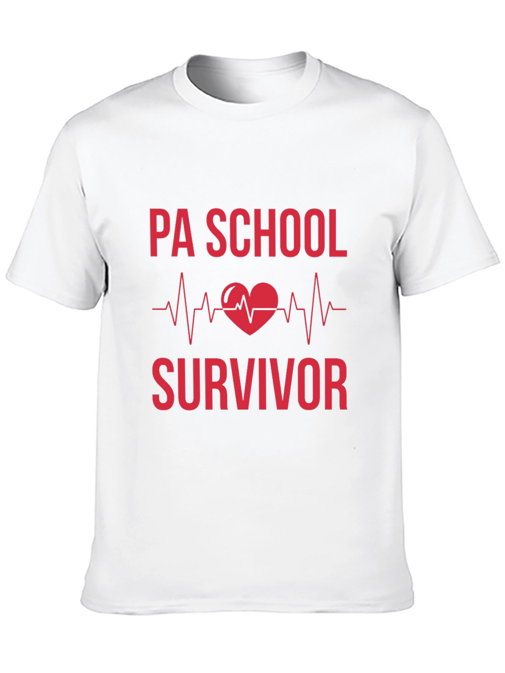 PA School Survivor Heartbeat Graphic Tee - Black
