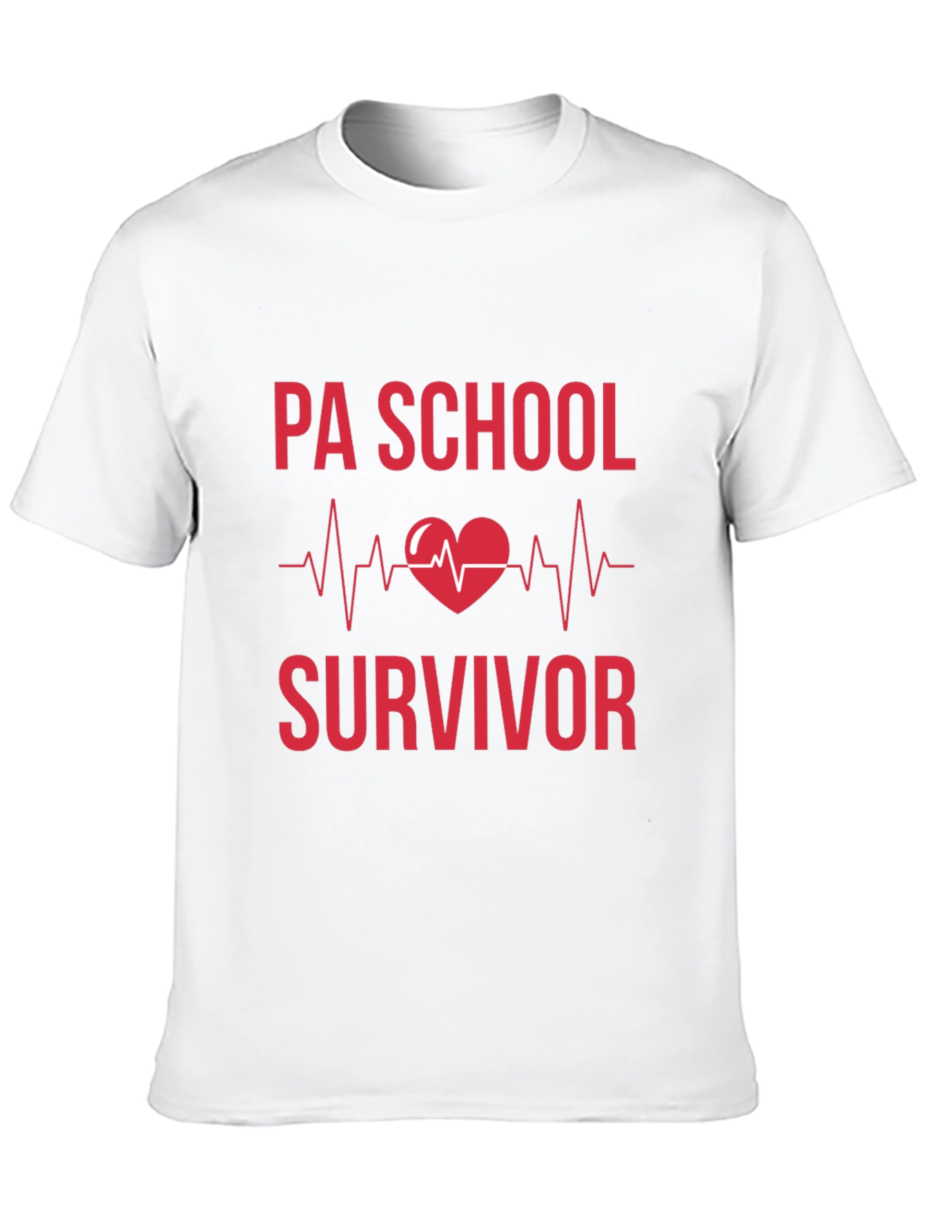 PA School Survivor Heartbeat Graphic Tee - Black