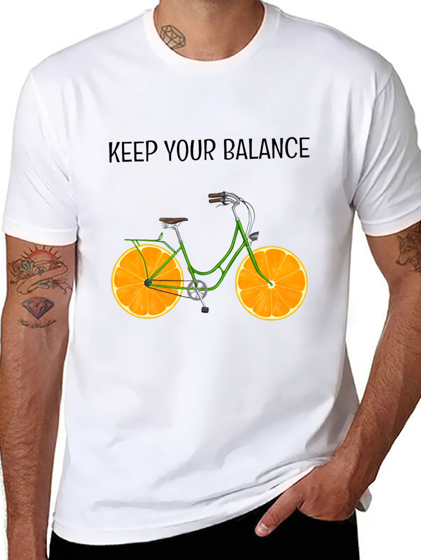 Balance Bike Tee - Orange Slice Wheels