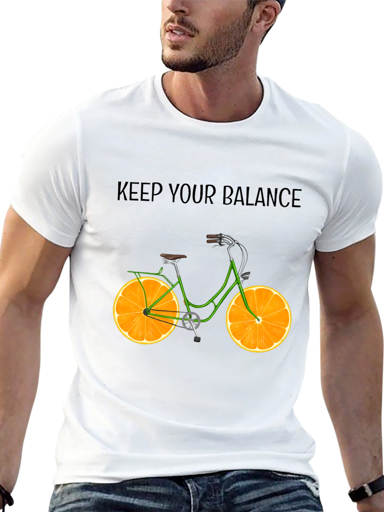 Balance Bike Tee - Orange Slice Wheels