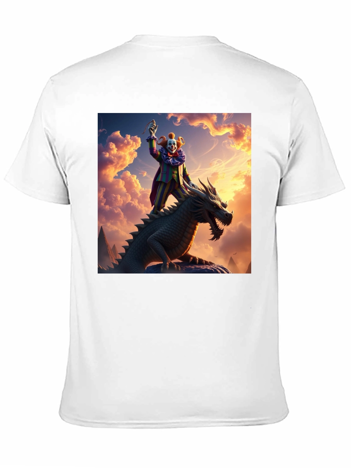 Clown Riding Dragon T-Shirt