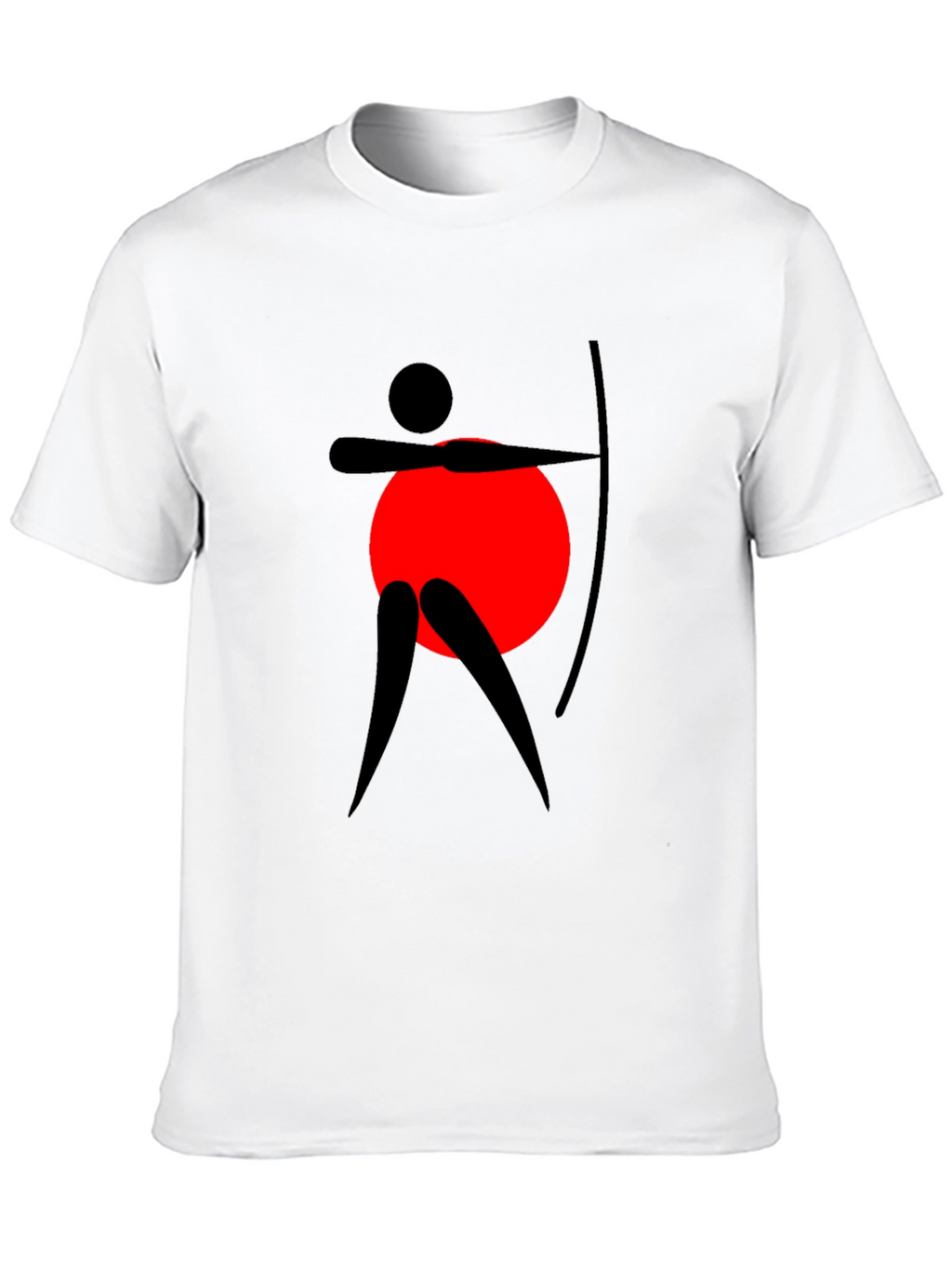 Archery Silhouette Graphic Tee - Black
