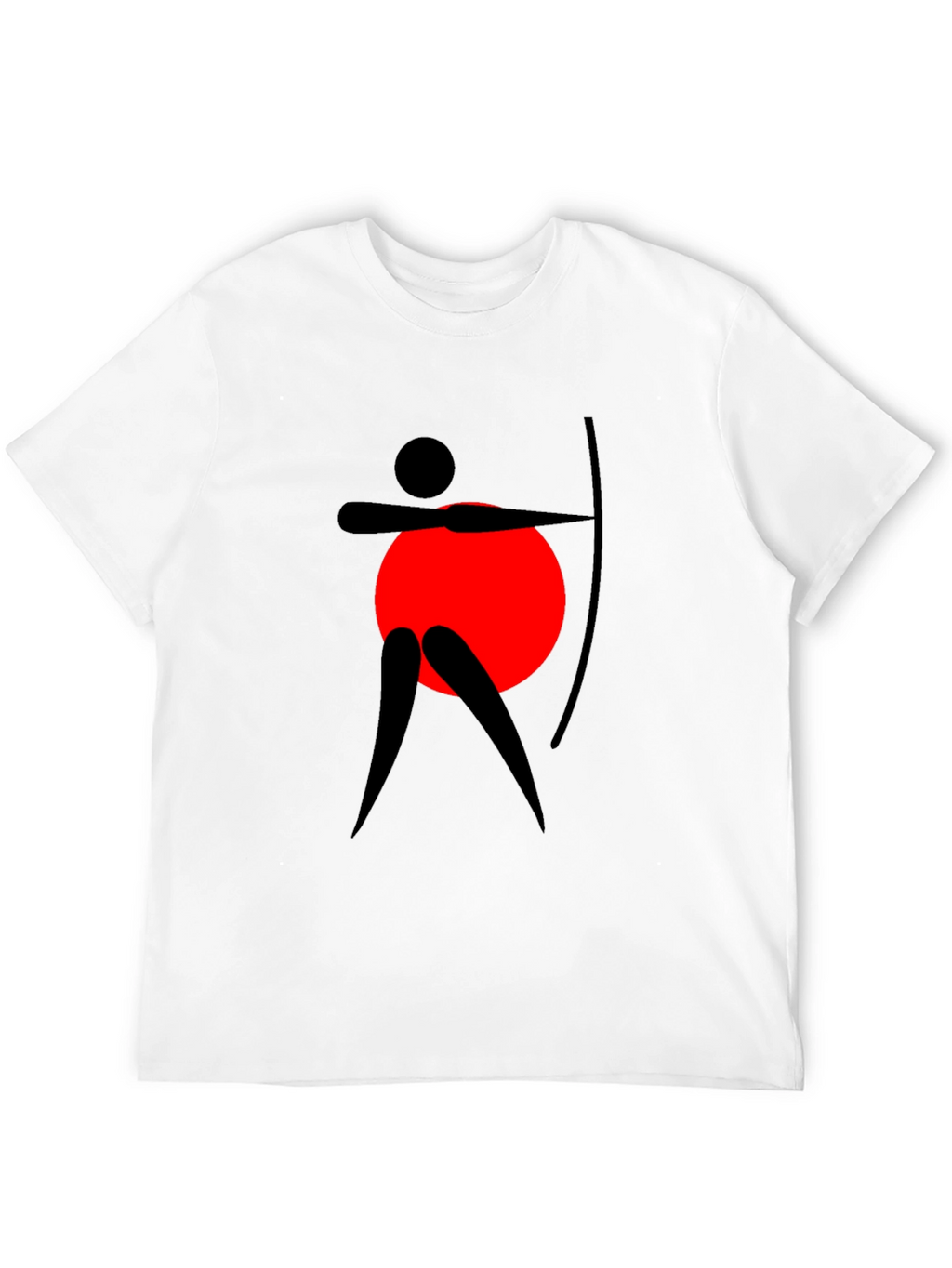 Archery Silhouette Graphic Tee - Black