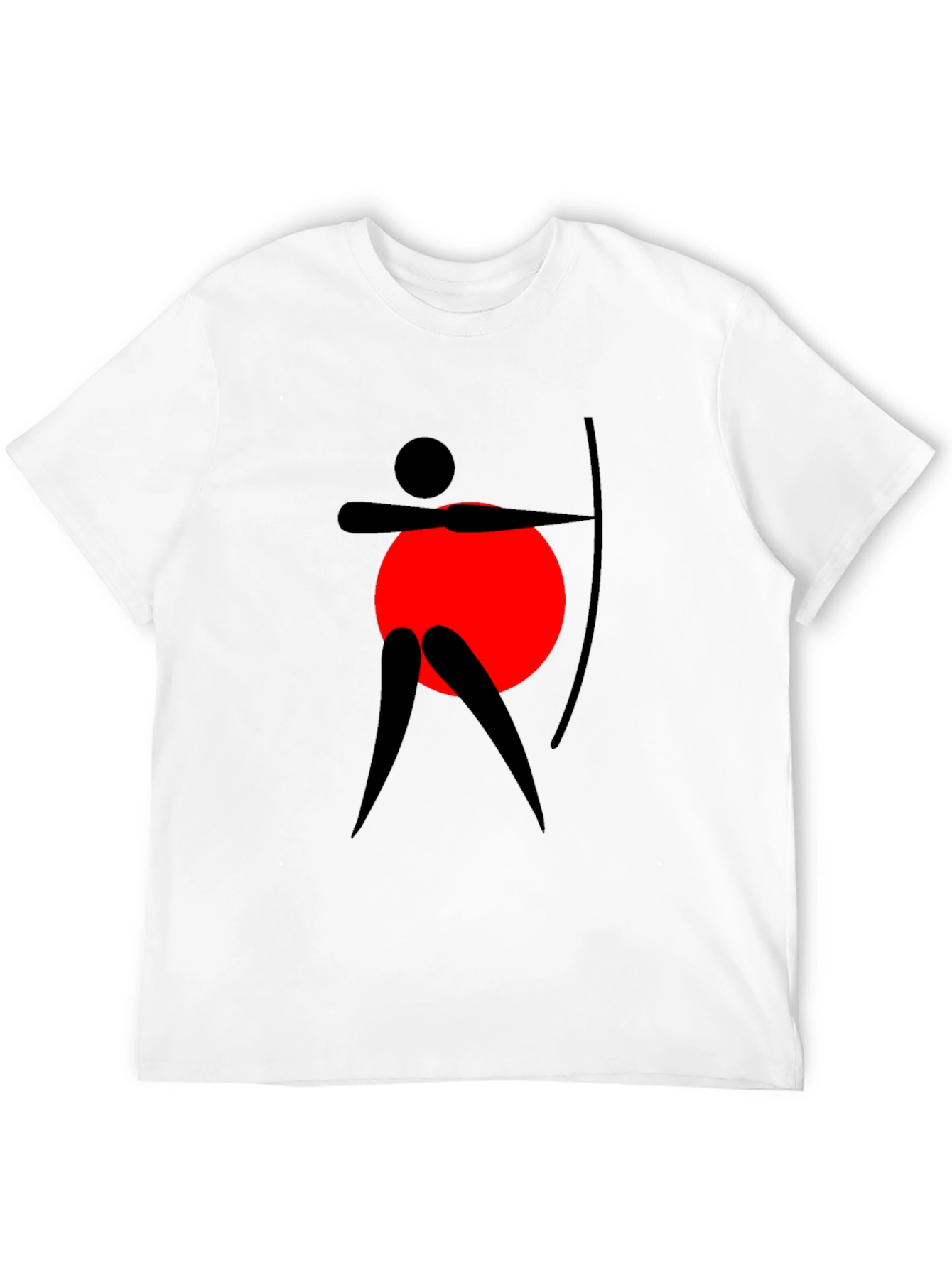 Archery Silhouette Graphic Tee - Black