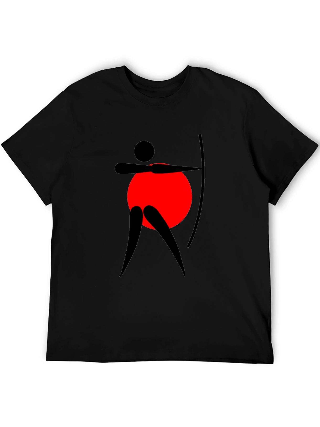 Archery Silhouette Graphic Tee - Black