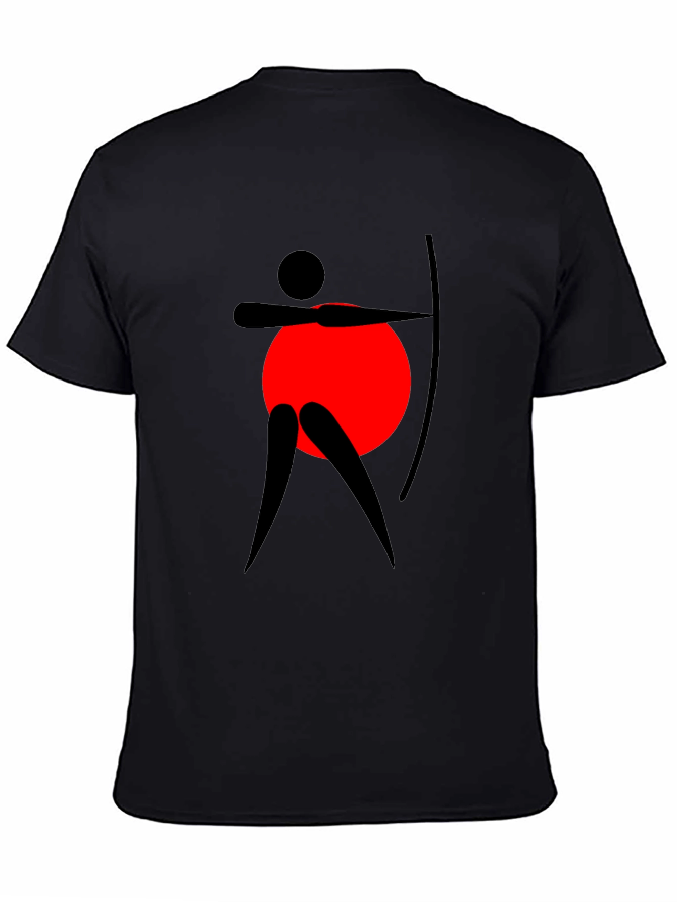 Archery Silhouette Graphic Tee - Black